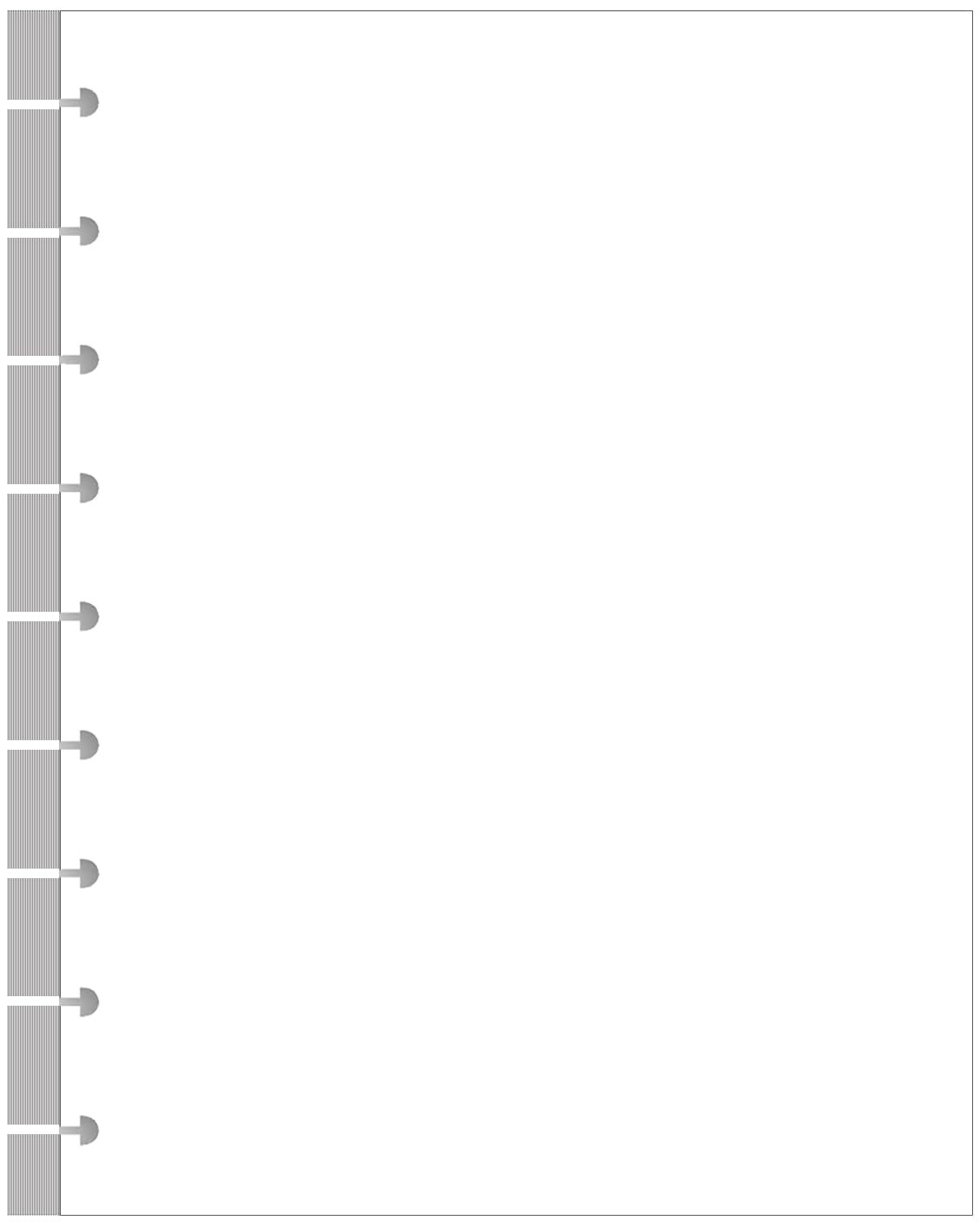 9-Disc Discbound Blank Refill Paper, Classic Size 100 Sheets, White