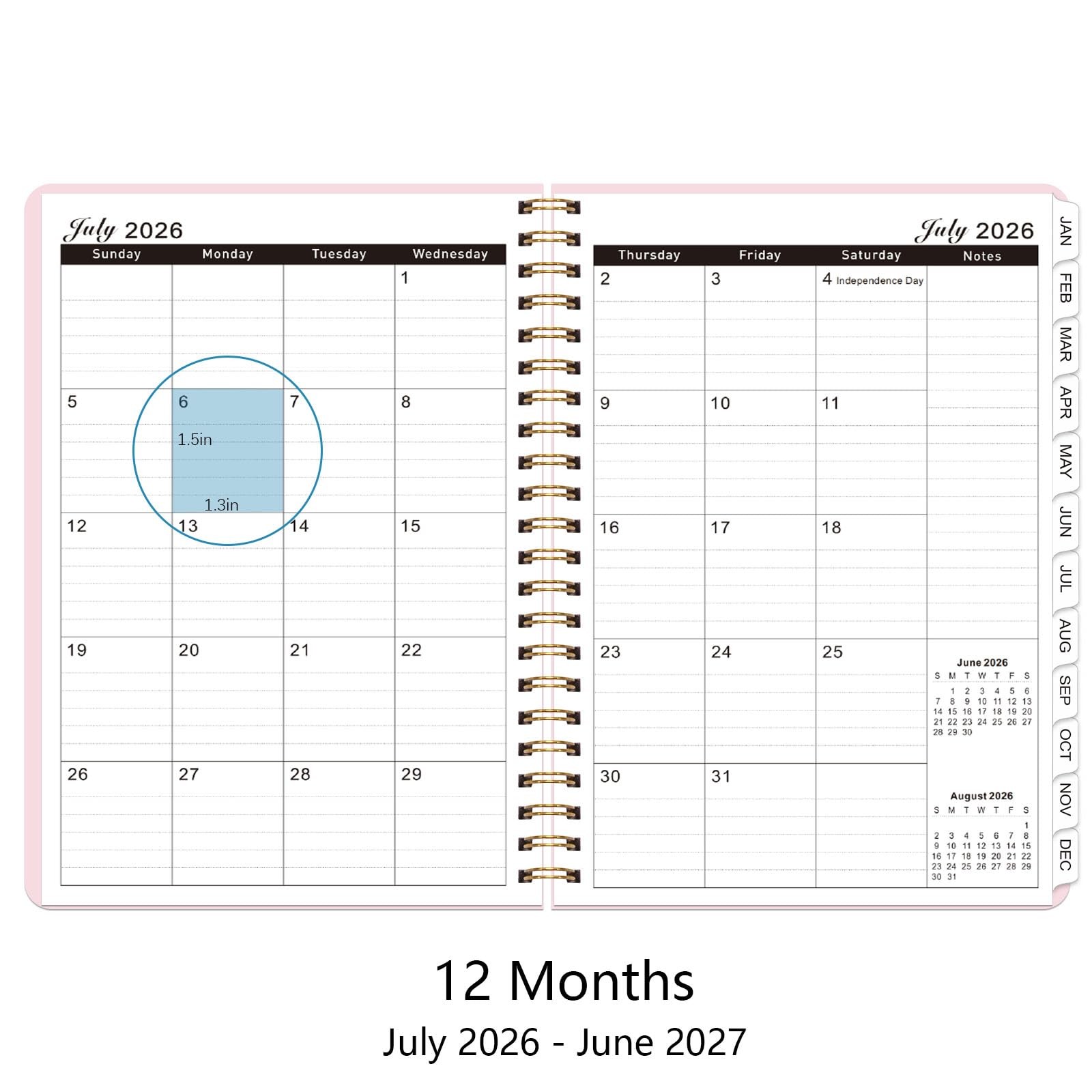 Planner 2026-2027, Monthly and Weekly Academic Planner July 2026 – June 2027,…