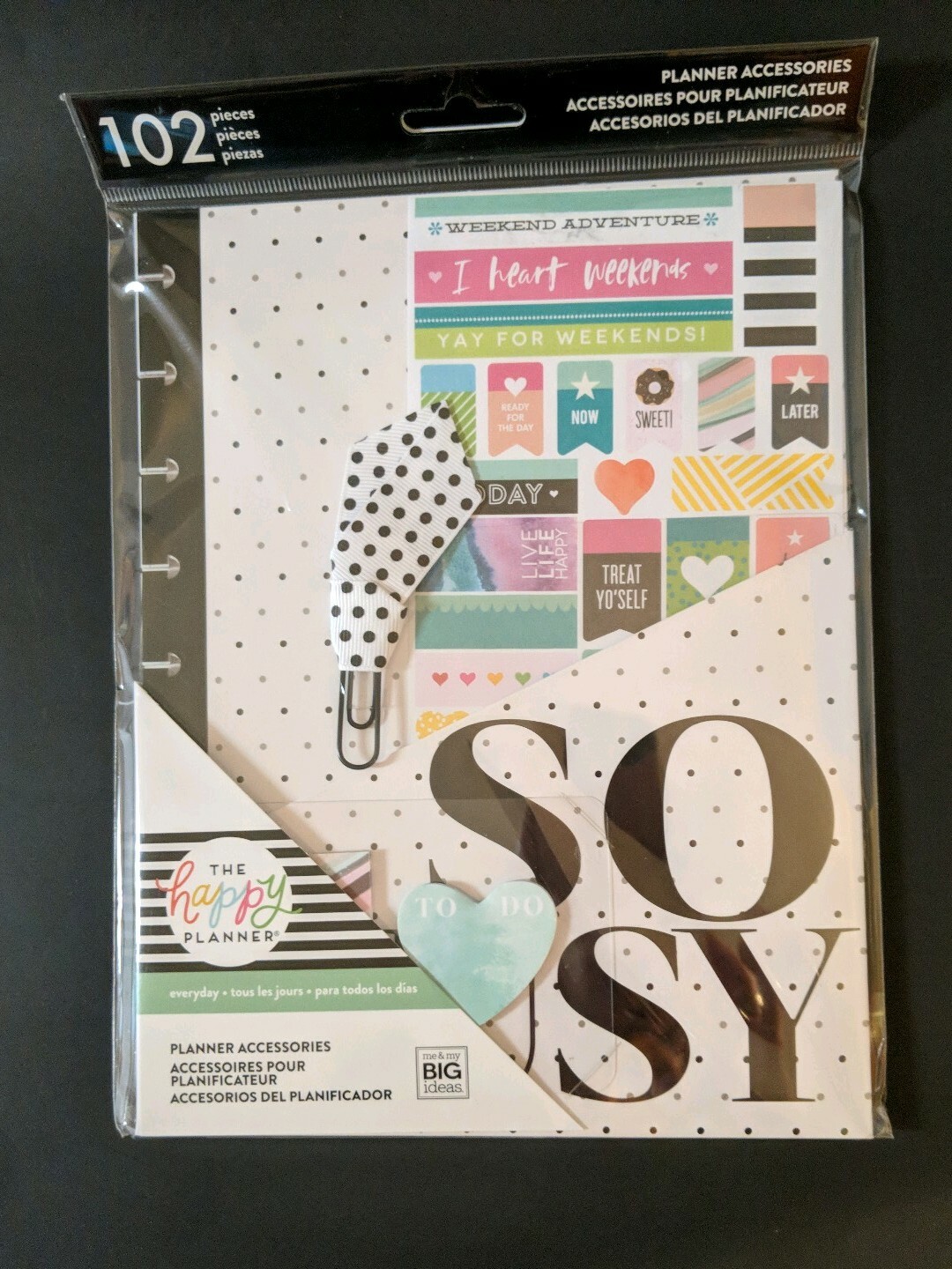 Me & My Big Ideas The Happy Planner So Busy 102 Pc Planner Accessories Kit New