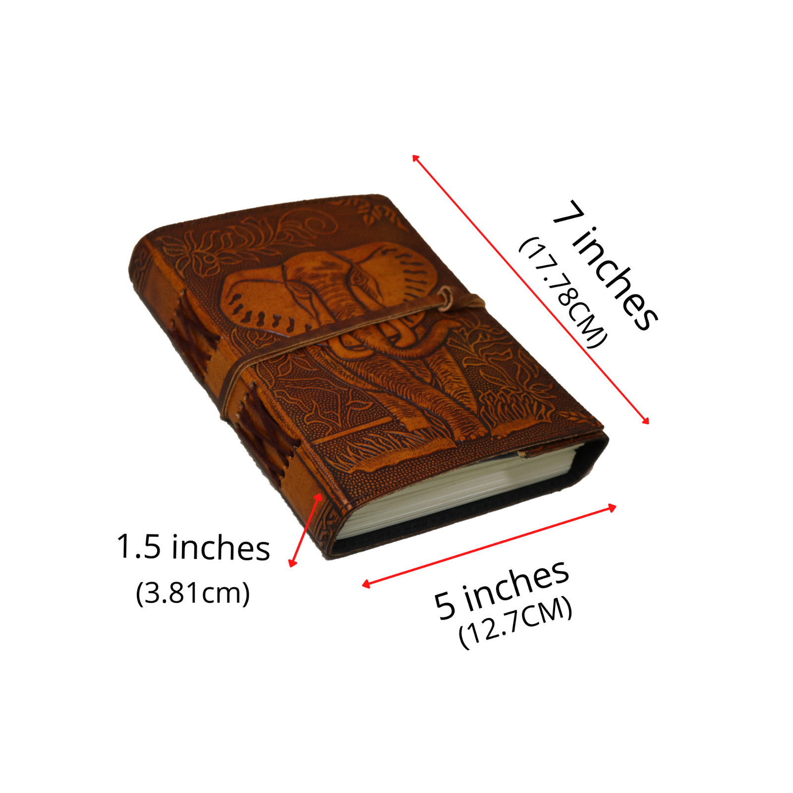 Handmade Vintage Leather Journal Elephant Notebook Travel Diary Gift Sketchbook