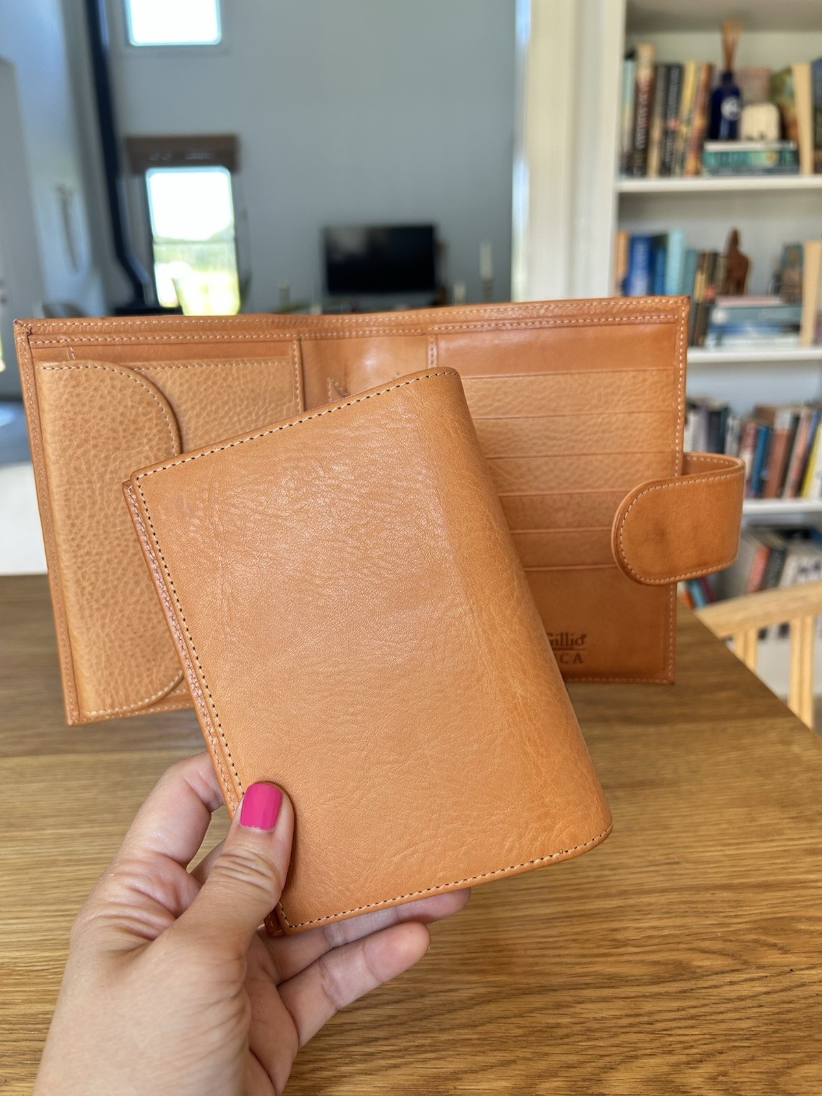 Gillio Firenze Pocket Mia Cara Undyed Epoca Leather with Amica Misprint