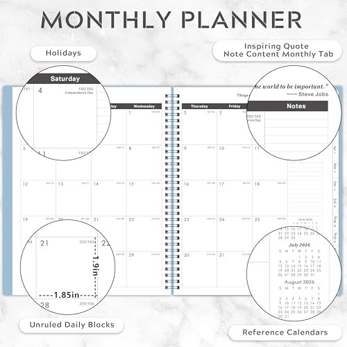 2026-2031 Monthly Planner/Calendar – 5 Year Planner