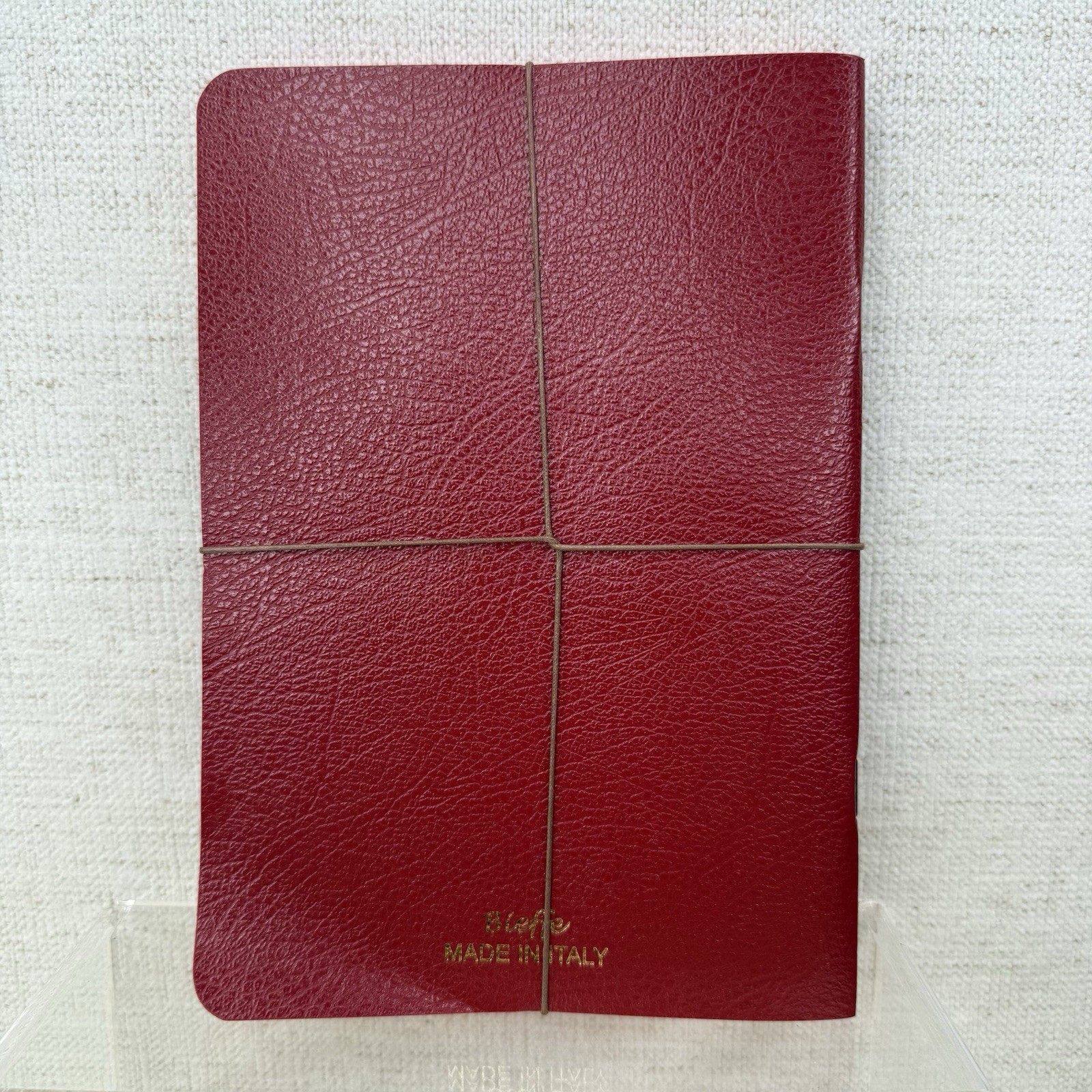 NEW Bieffe Handmade Journal Notebook Made in ITALY 3 Pack Red Leather New