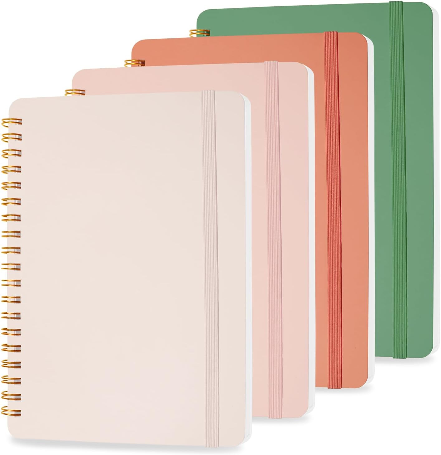 4 PCS Small Spiral Notebook 5×7, Spiral Journal Notebook, Notebooks for Work, No