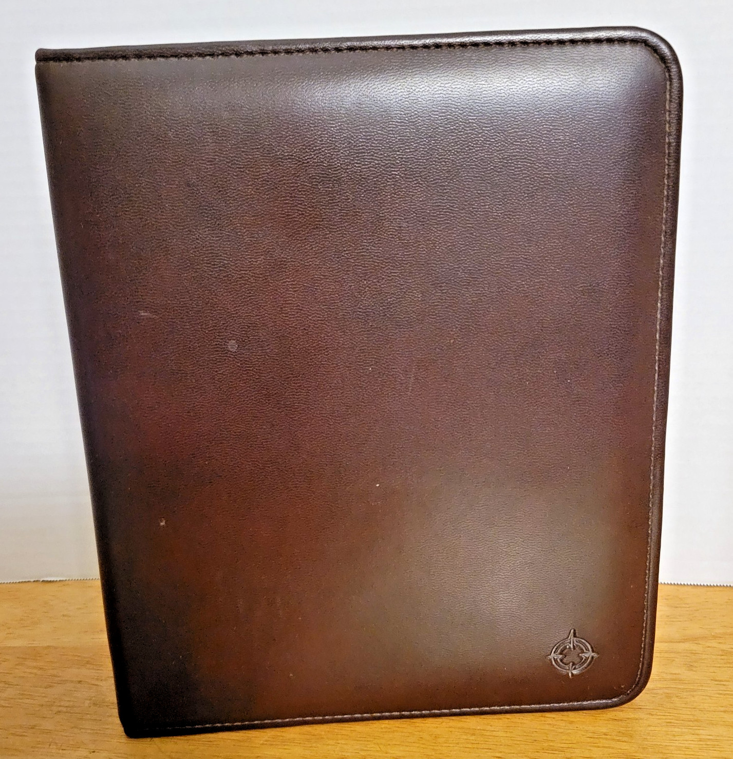 Brown Franklin Planner Classic Size 8″x9″ Open Vinyl 7 Ring Planner