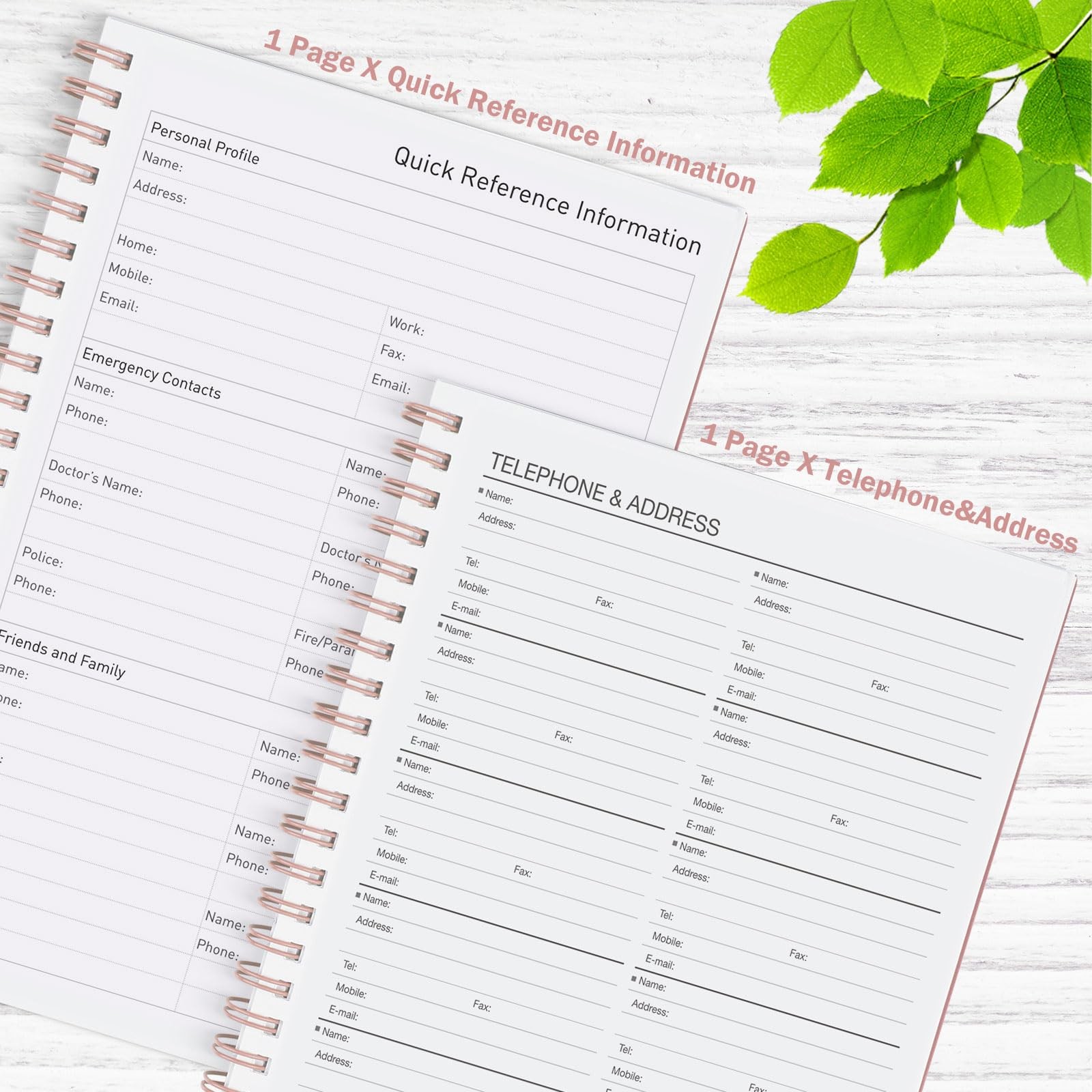 Asten Daily Undated Planner – To Do List Notebook With Hourly A5, Pale Pink