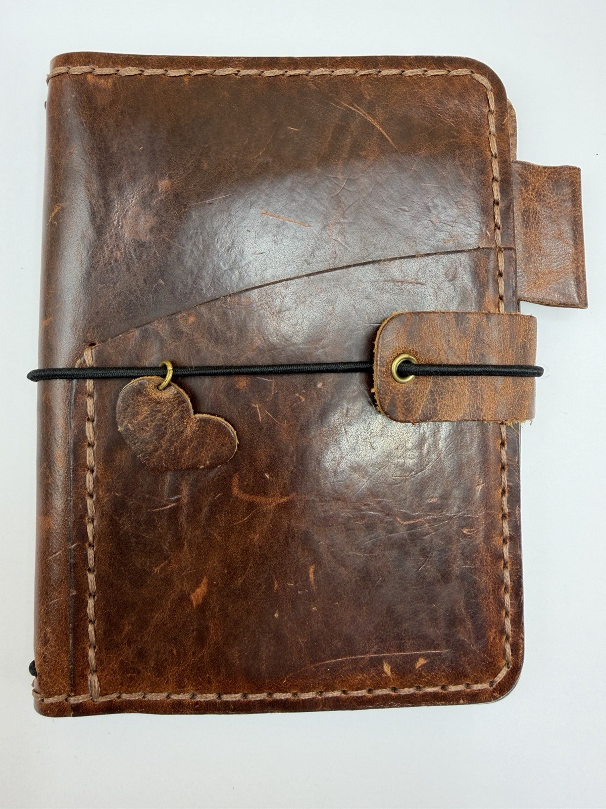 Planner Room Brown Leather Traveler’s Notebook Cover For 3.5 x 5 Pocket Size