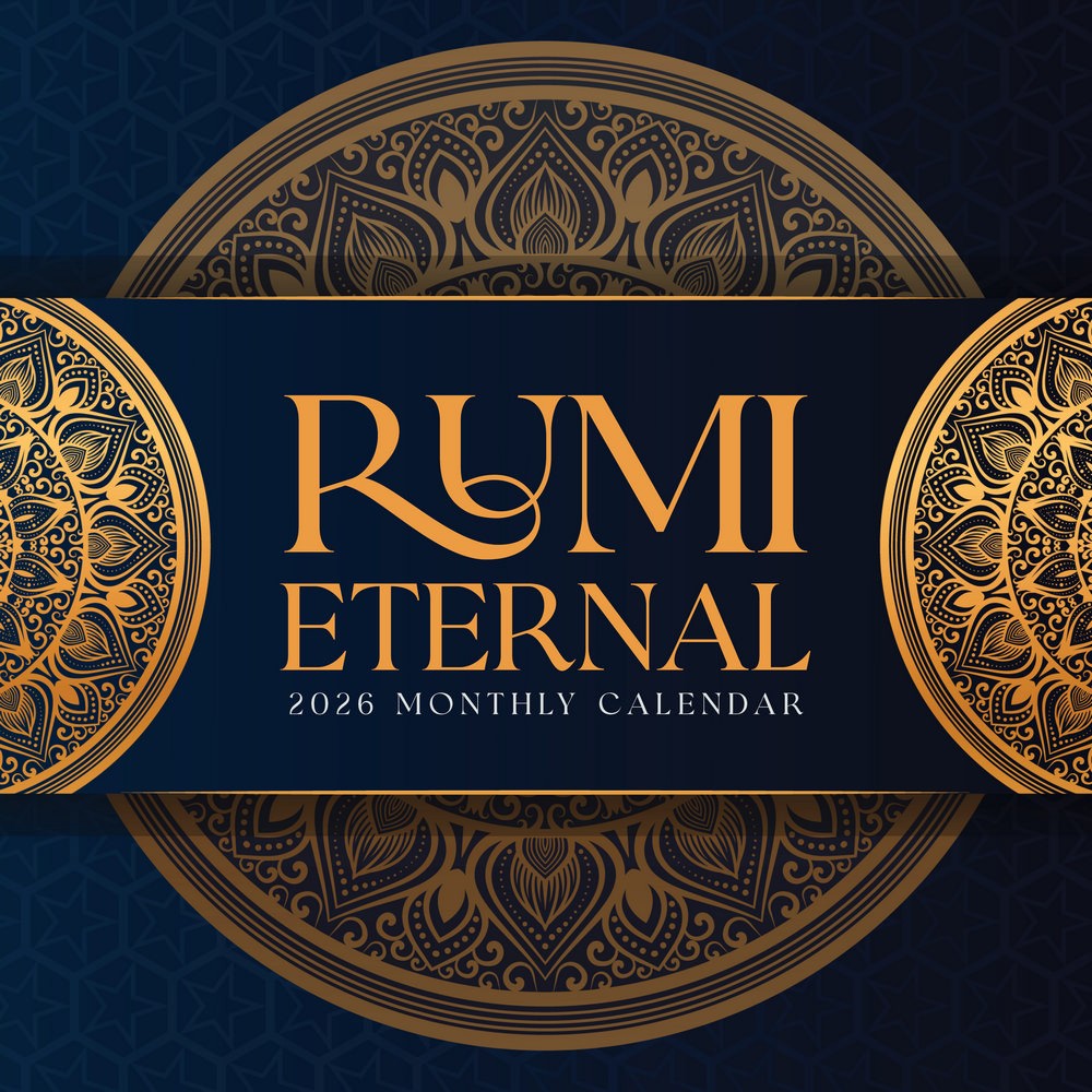 Rumi Eternal Calendar 2026 | 12″ x 24″ 12 Month Calendar | Marble City Press