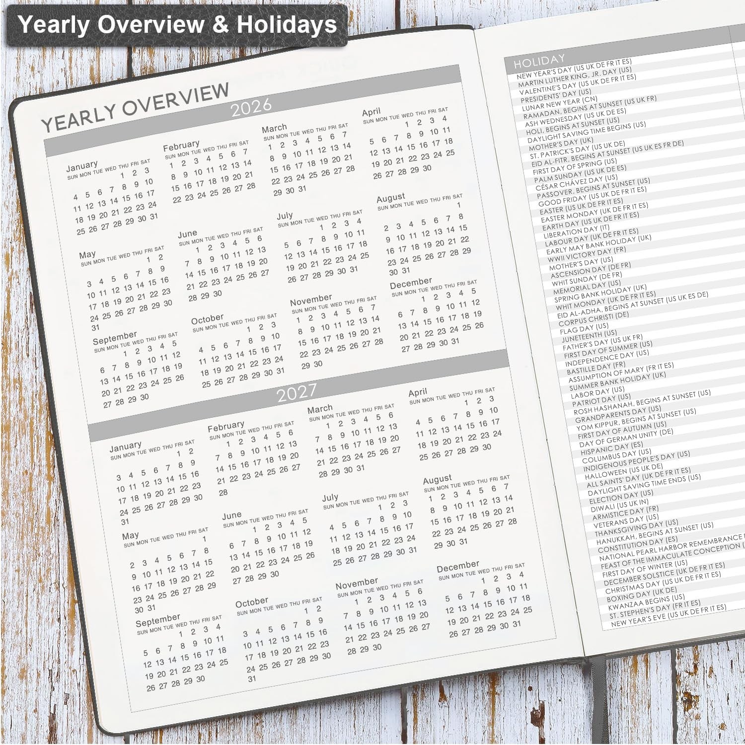 Planner 2026-2027 – 8.5″ x 11″ 2026-2027 Planner Weekly and Monthly, July 202…