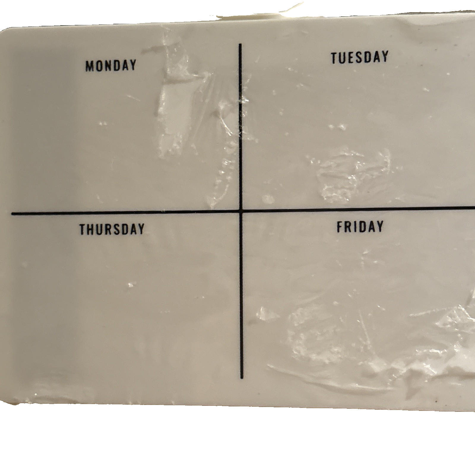 Acrylic Magnetic Dry Erase Weekly Calendar Planner Fridge Organizer NEW