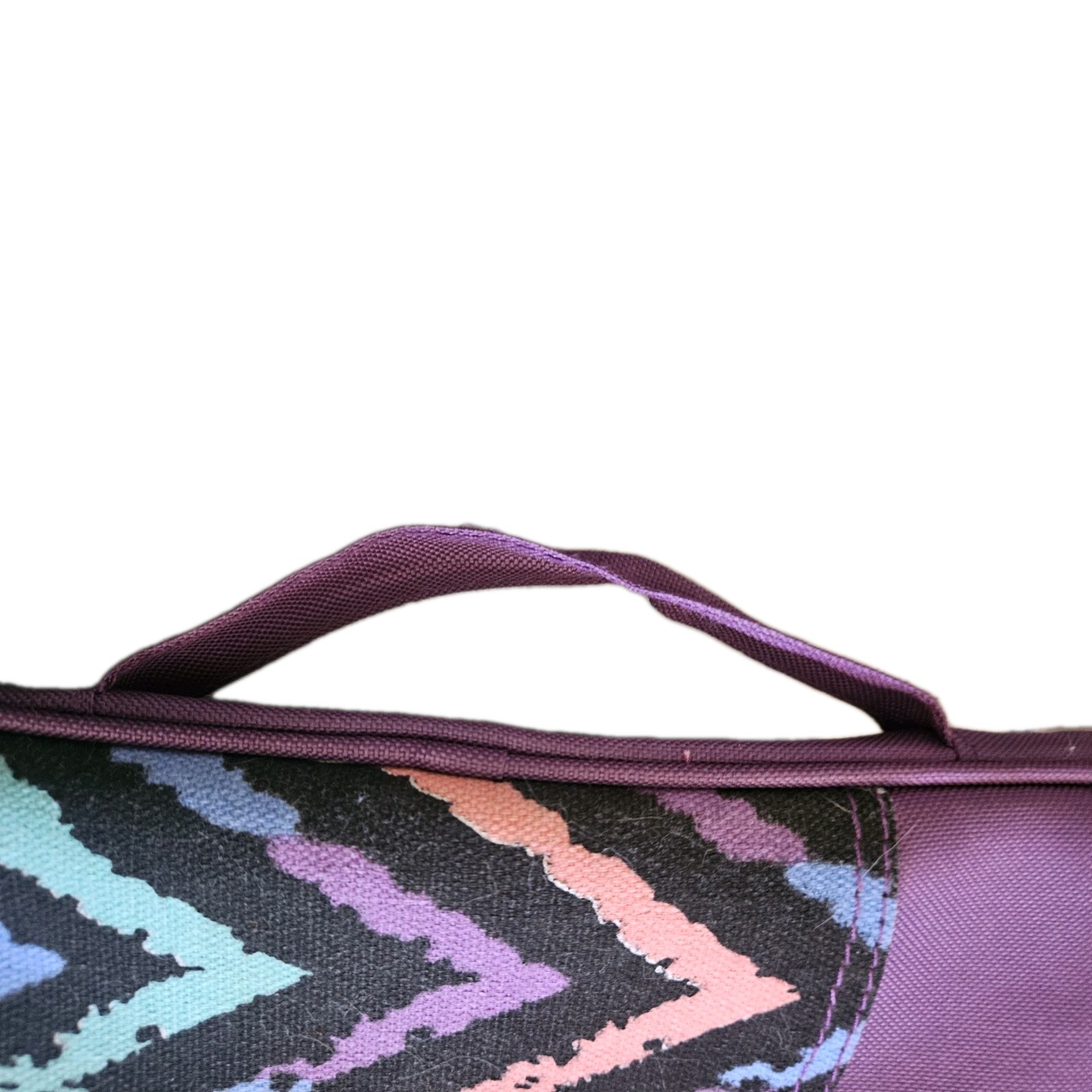 Purple Zip Around Organizer Case 13×9 – Chevron Pattern, Multi-Pocket Travel…