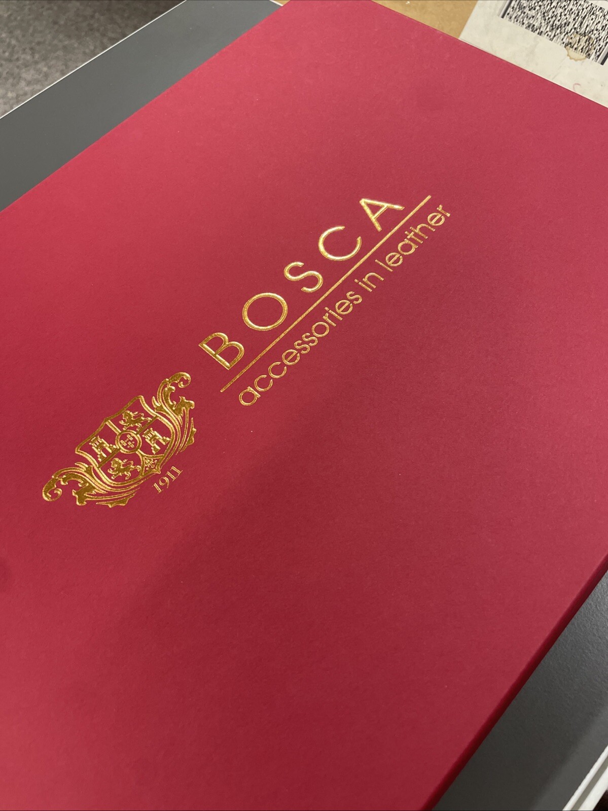 Legal Pad Cover 8 1/2 x 11 Old Leather Cognac BOSCA