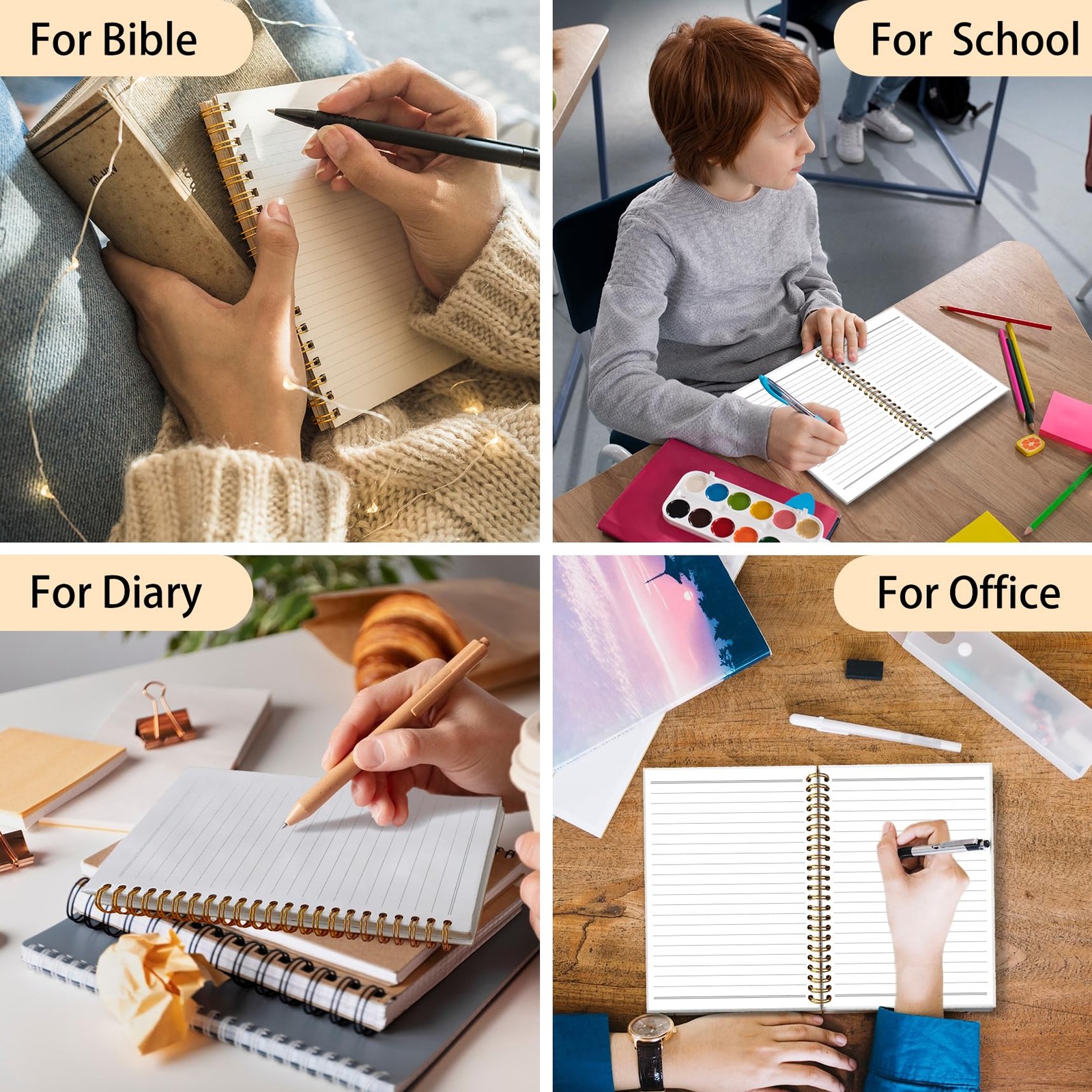 huester Motivational Notebook Journal, Affirmations for Kids Journal,…