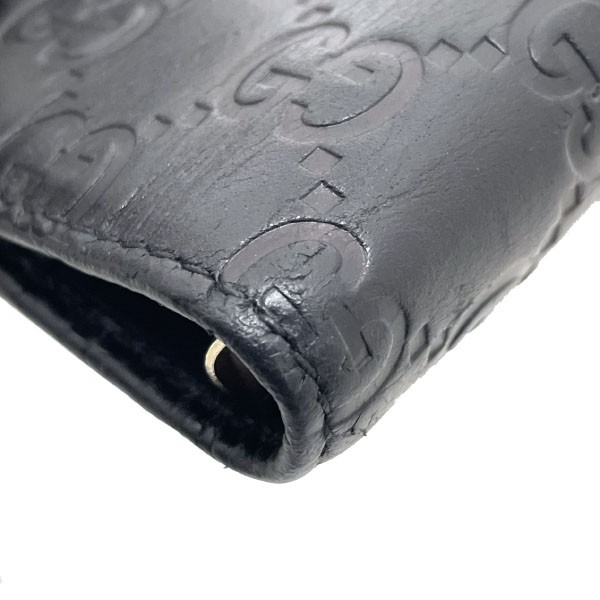 ■Authentic Gucci Shima Line Agenda Leather Planner Cover, Black, 115240. GUCCI