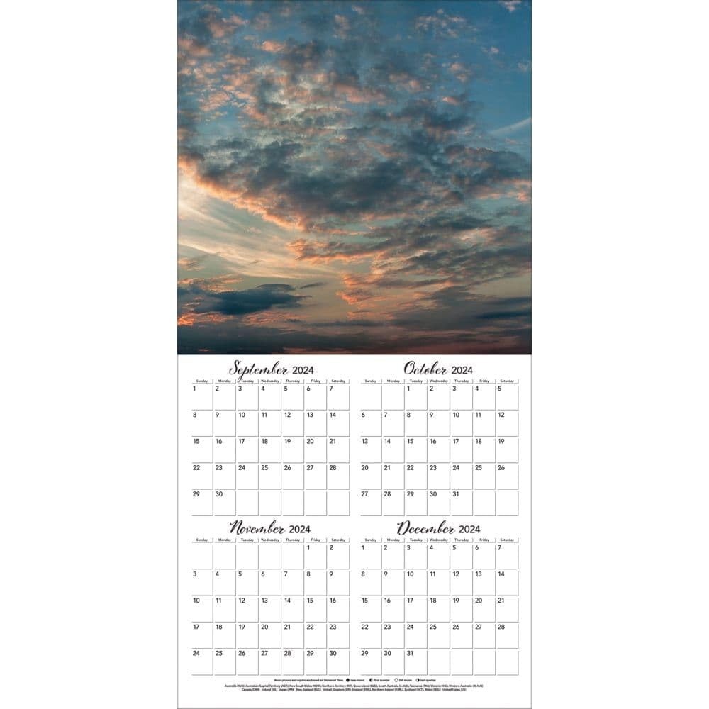 TURNER PHOTOGRAPHIC Clouds 12×12 Photo Wall Calendar (25998940015) Multi