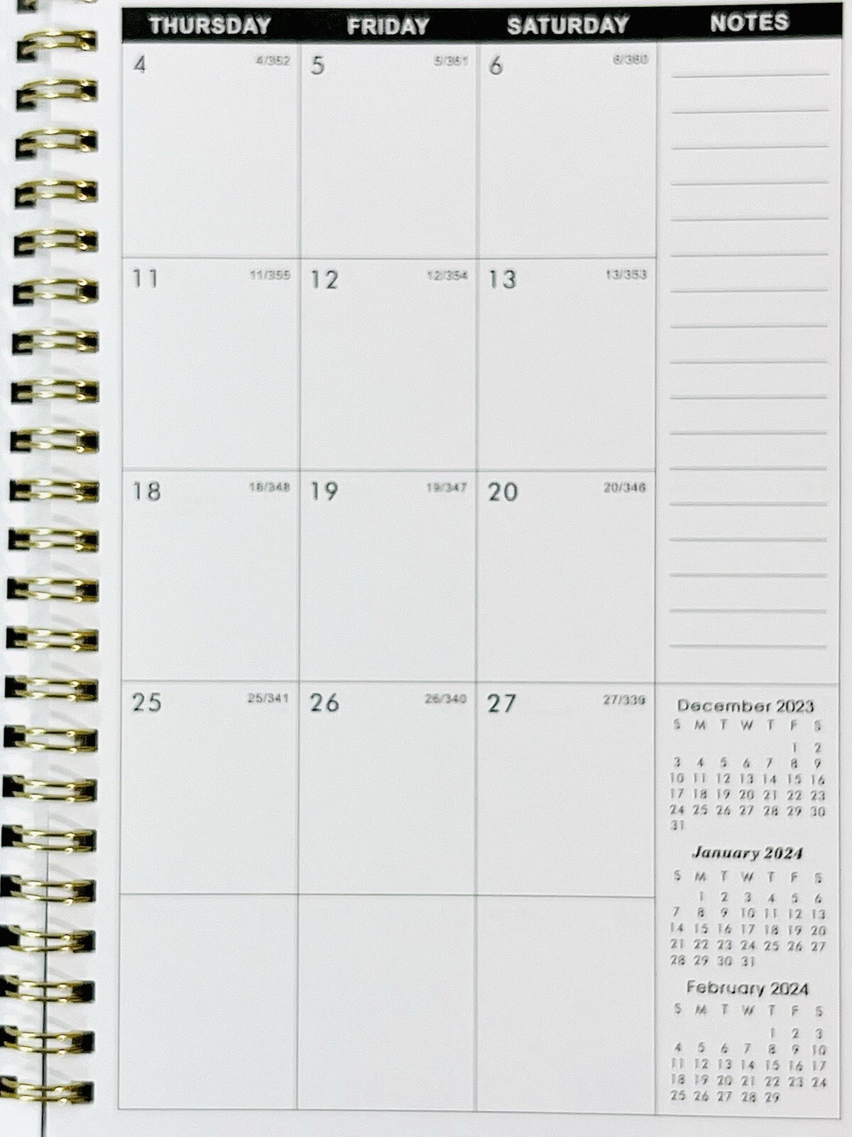 5-Year/60-Month 2024-2028 Monthly Planner Spiral Bound Floral 8.5” x 6.4” NWT