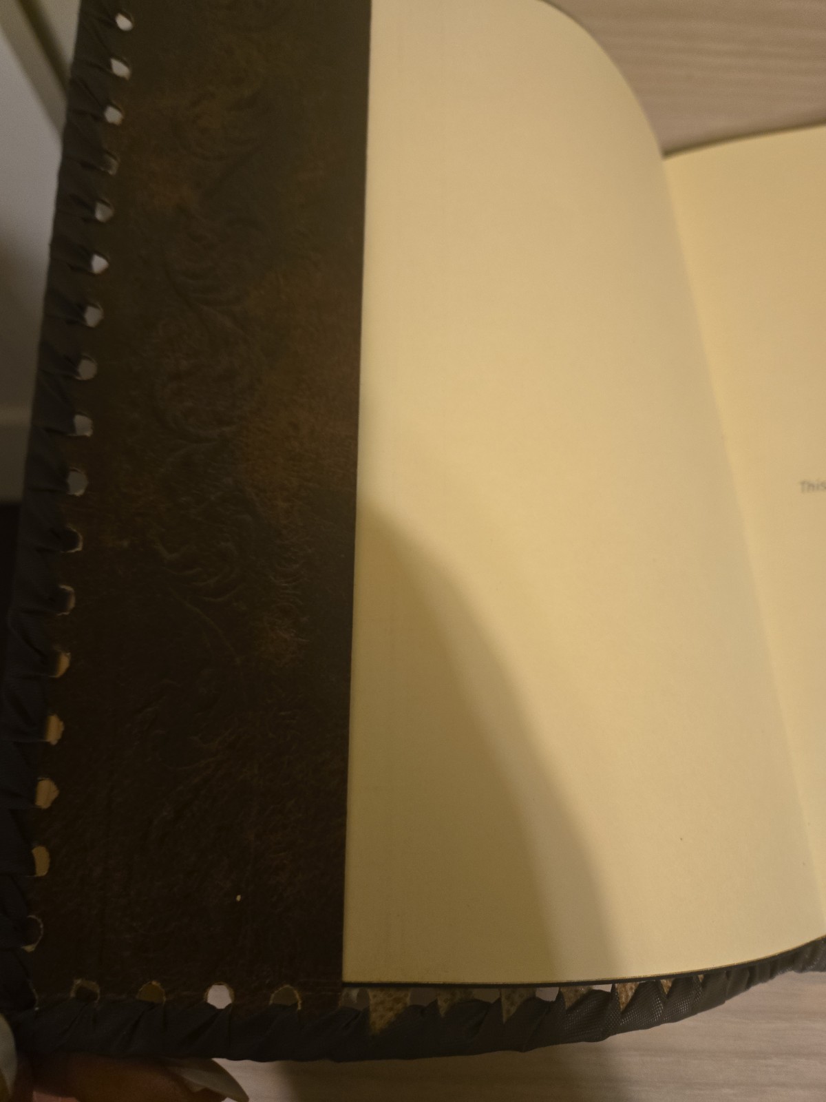 Fiorentina Bonded Leather Journal Handmade in Italy Three Graces Design New