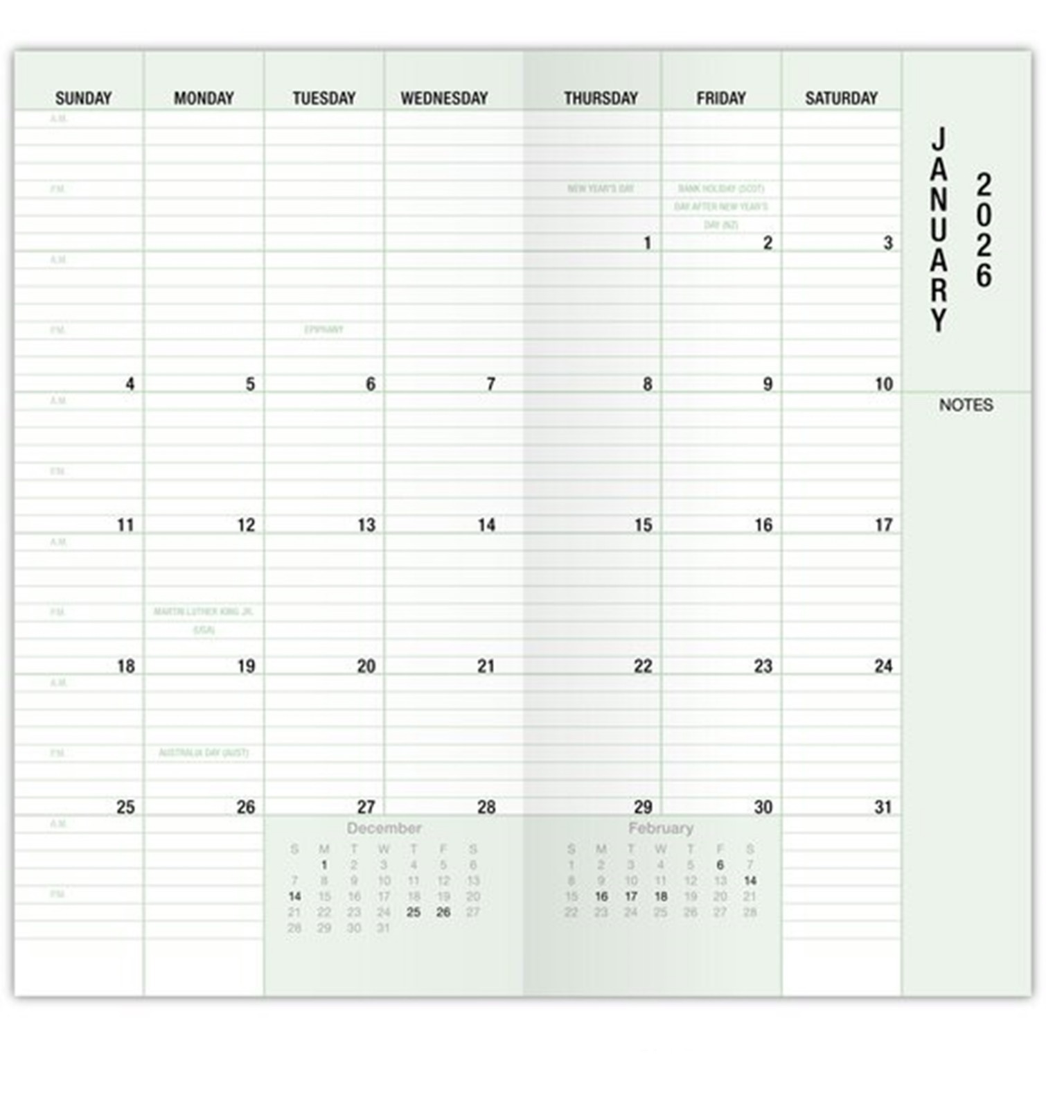 Day-Timer 2025-2026 , 20-Mth Advance Planner Refill, Pocket, 3-1/2″ x 6-1/2″
