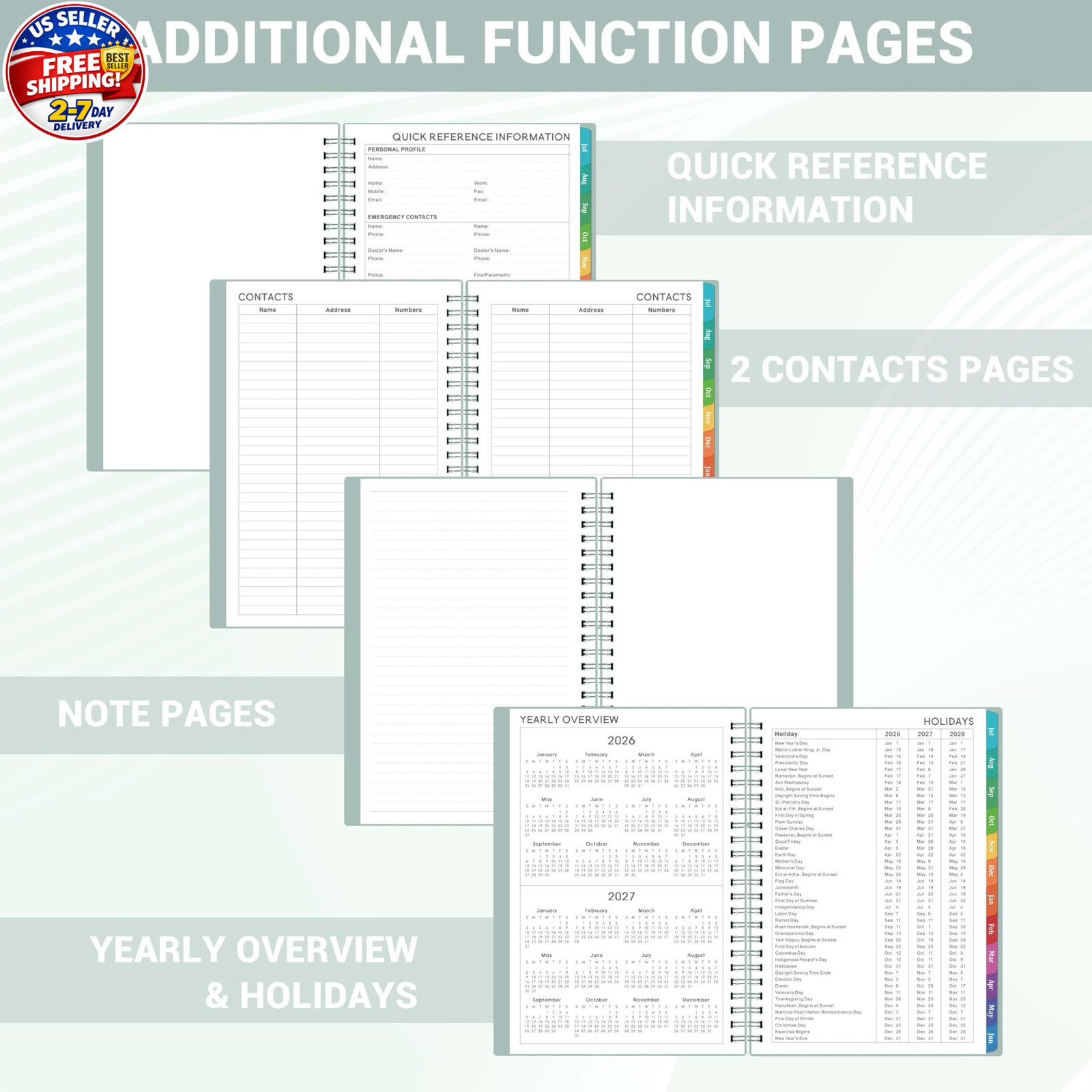 Planner 2026-2027 – 2026-2027 Planner Weekly and Monthly from Jul. 2026 – Jun…