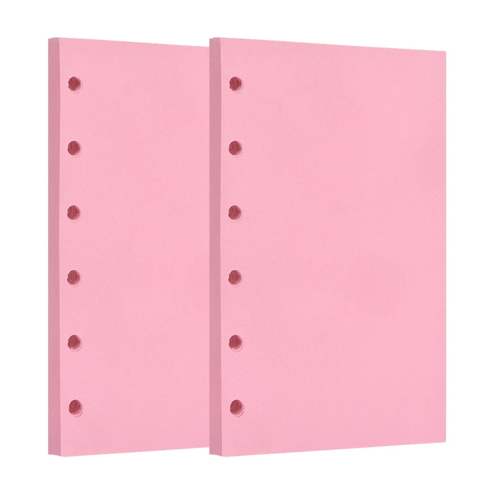 120 Sheets/240 Pages A7 Blank Refill Paper for Refillable Binders, Pink