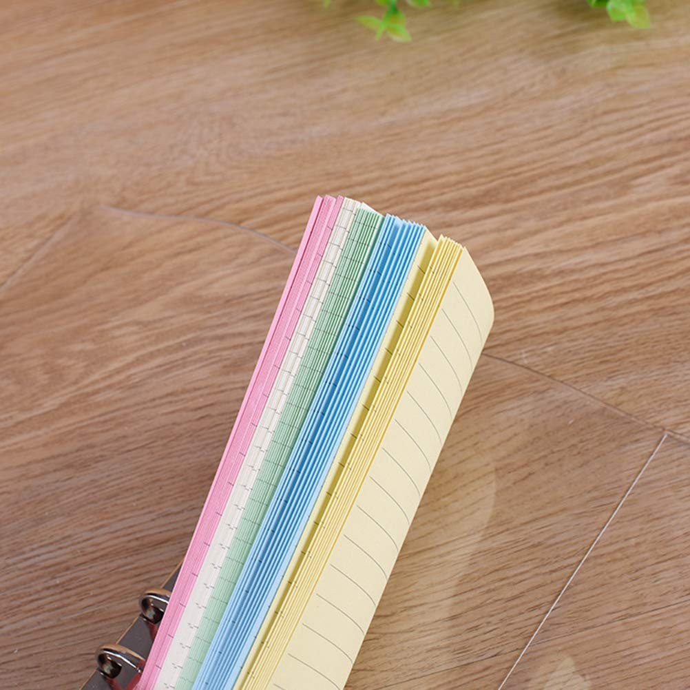 A6 Colorful 6-Hole Loose Leaf Paper Refills 50 17.2*9.5cm, Assorted Color
