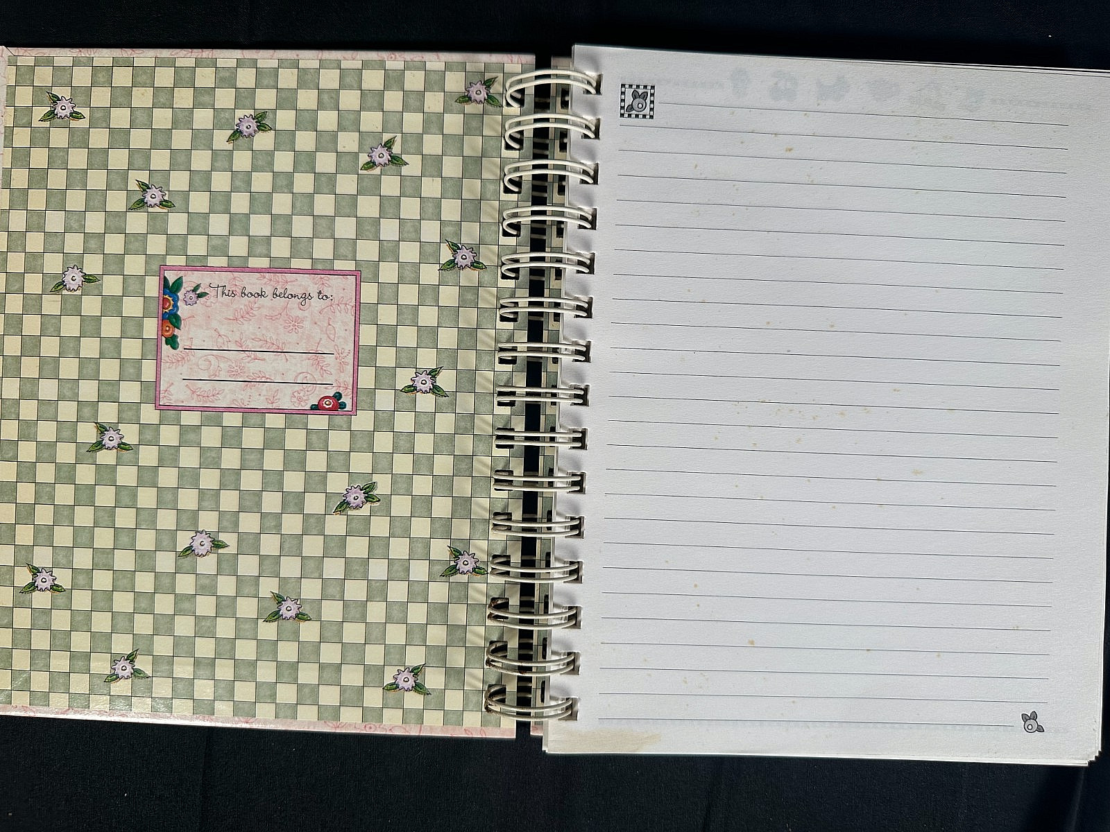 Vintage Mary Engelbreit Spiral Journal Notebook Lined Friends Garden of Life 200