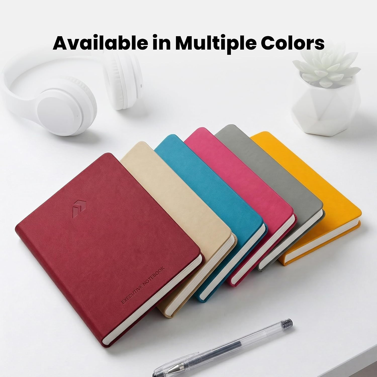 Hardcover Lined Notebook Journal – 120 GSM Thick Paper, Medium A5-160 Pages – Pe