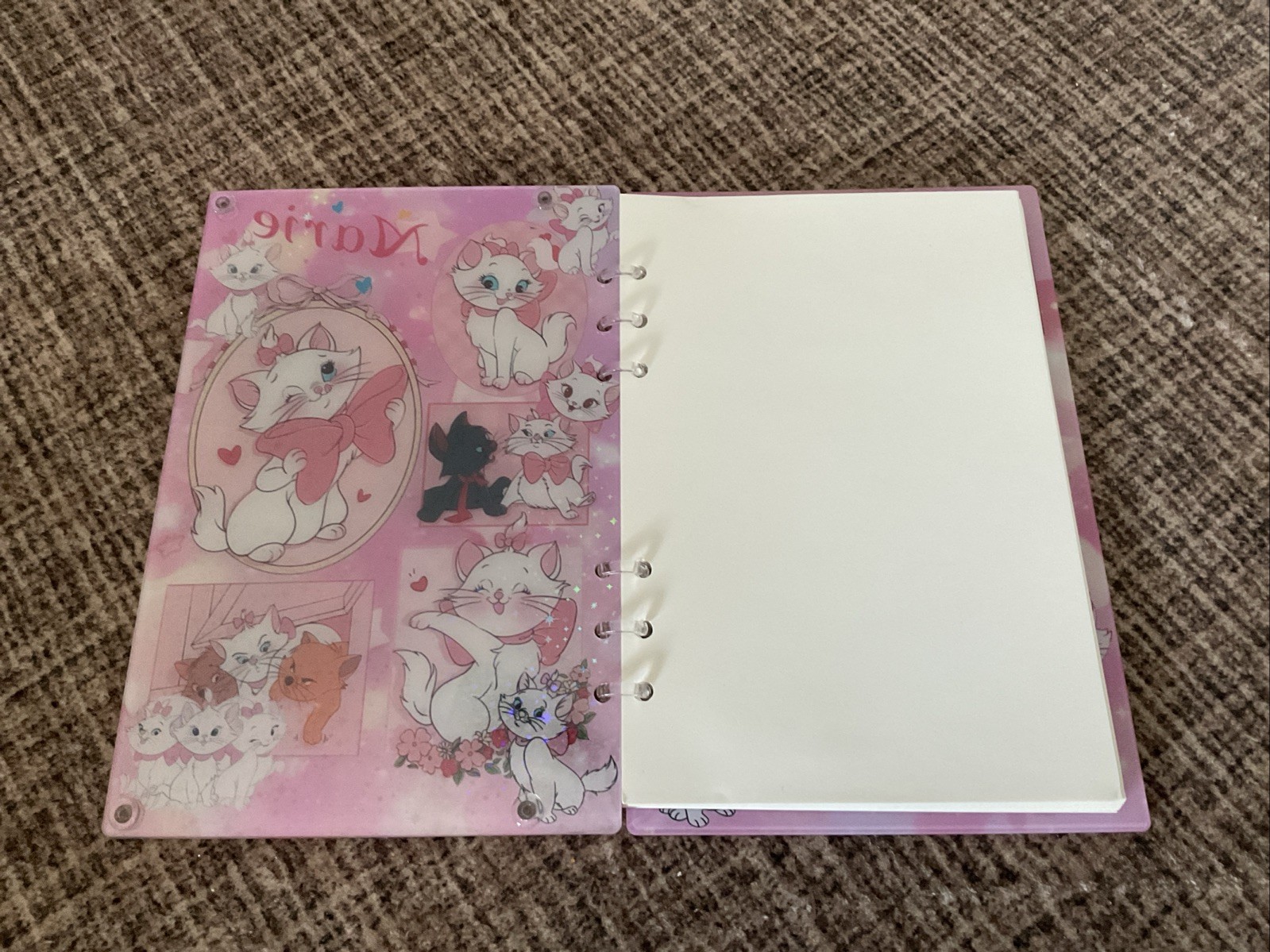 A5 Marie The Cat Shaker Notebook With Plain Pages