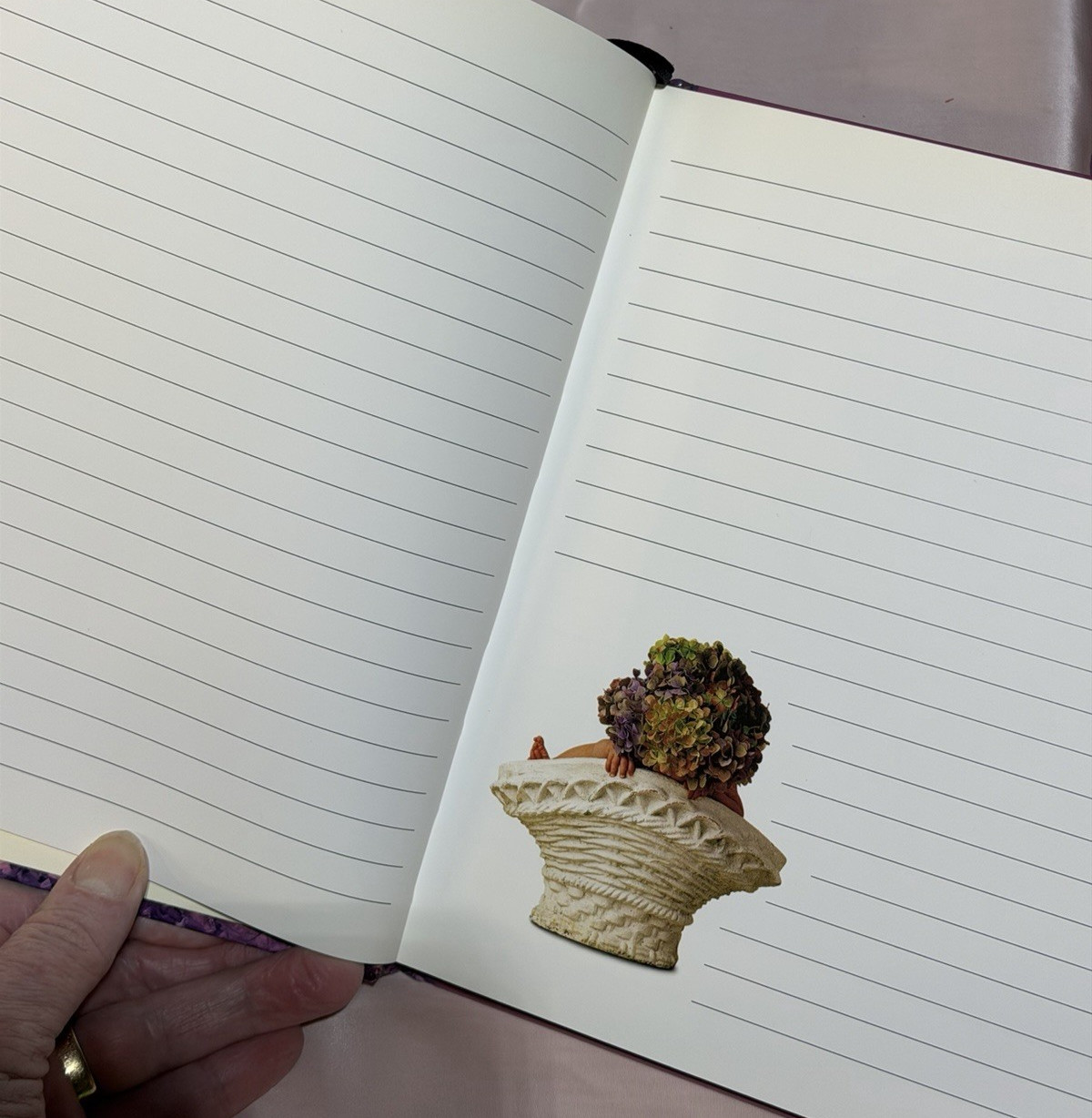Anne Geddes Journal Diary Down in the Garden Lined HB 1996 Vintage 6076top