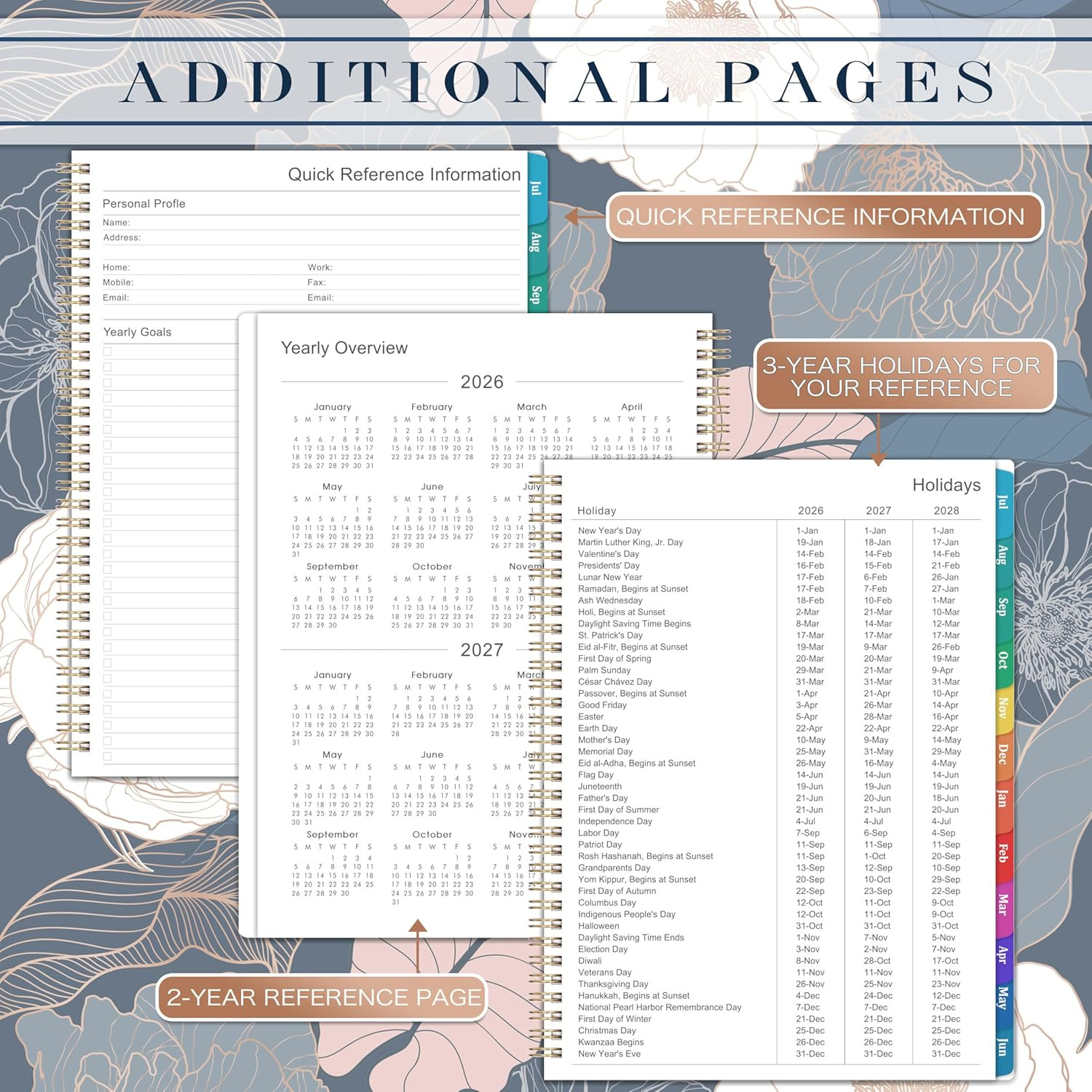 Planner 2026-2027 – Academic Planner 2026-2027, Jul.2026 – Jun.2027, 9″ x 11″, 2