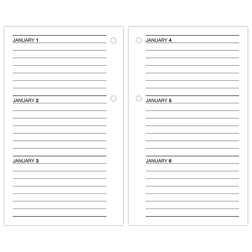 2026 At-A-Glance S170-50 Schedule-A-Date Desk Calendar Refill 3-1/2 x 5-27/32″