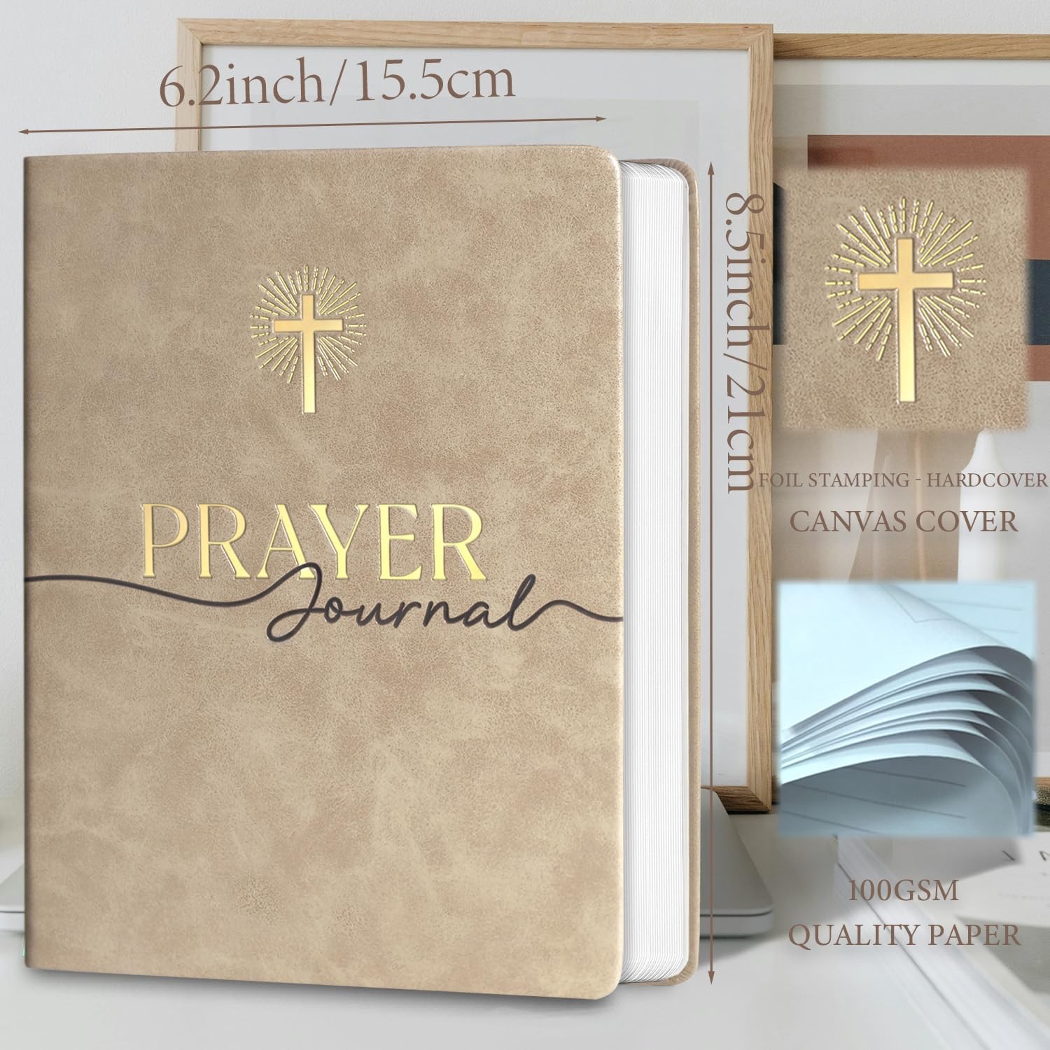 PARIS IN RAIN 180 Days Prayer & Bible Journal for Women,Faith-Based A5, Oat