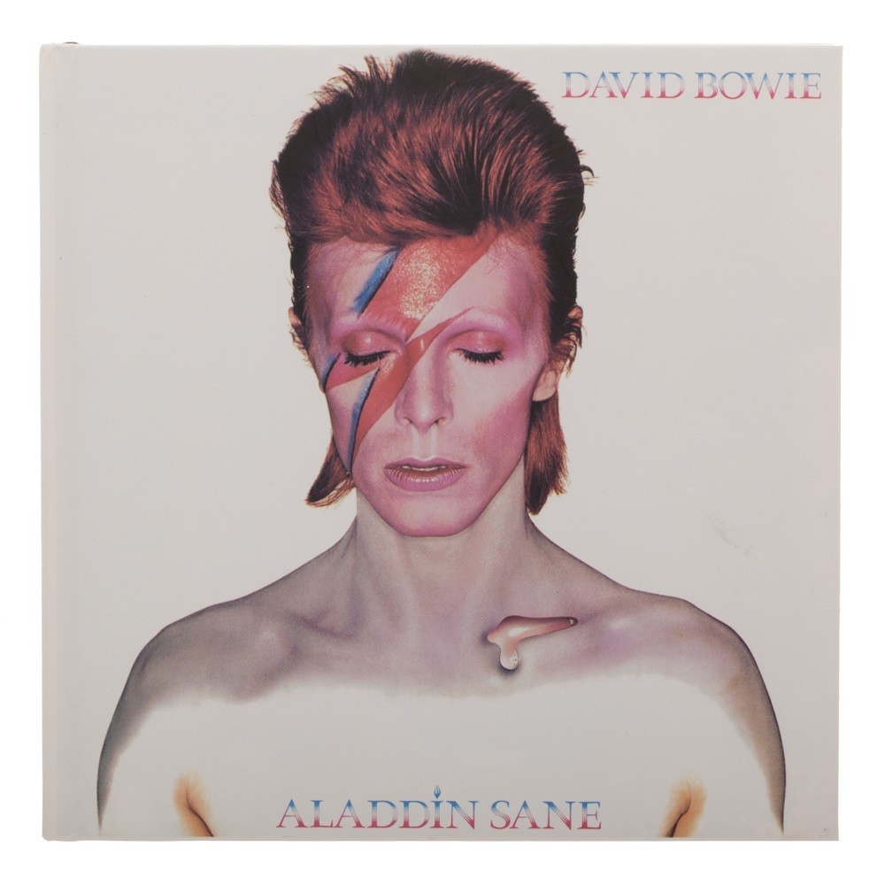 David Bowie Album Cover JOURNAL 7x7in. Blank Paper Lined Pages Aladdin Sane