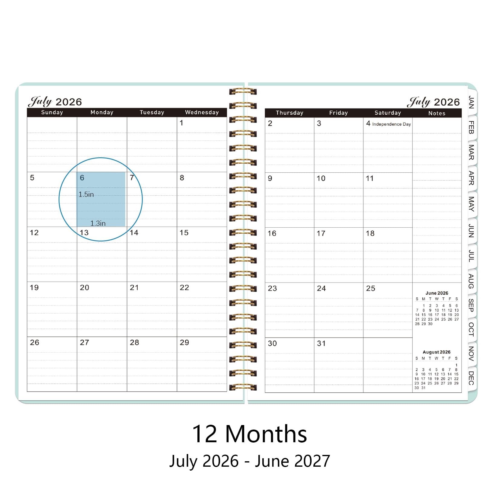 Planner 2026-2027, Monthly and Weekly Academic Planner July 2026 – June 2027,…