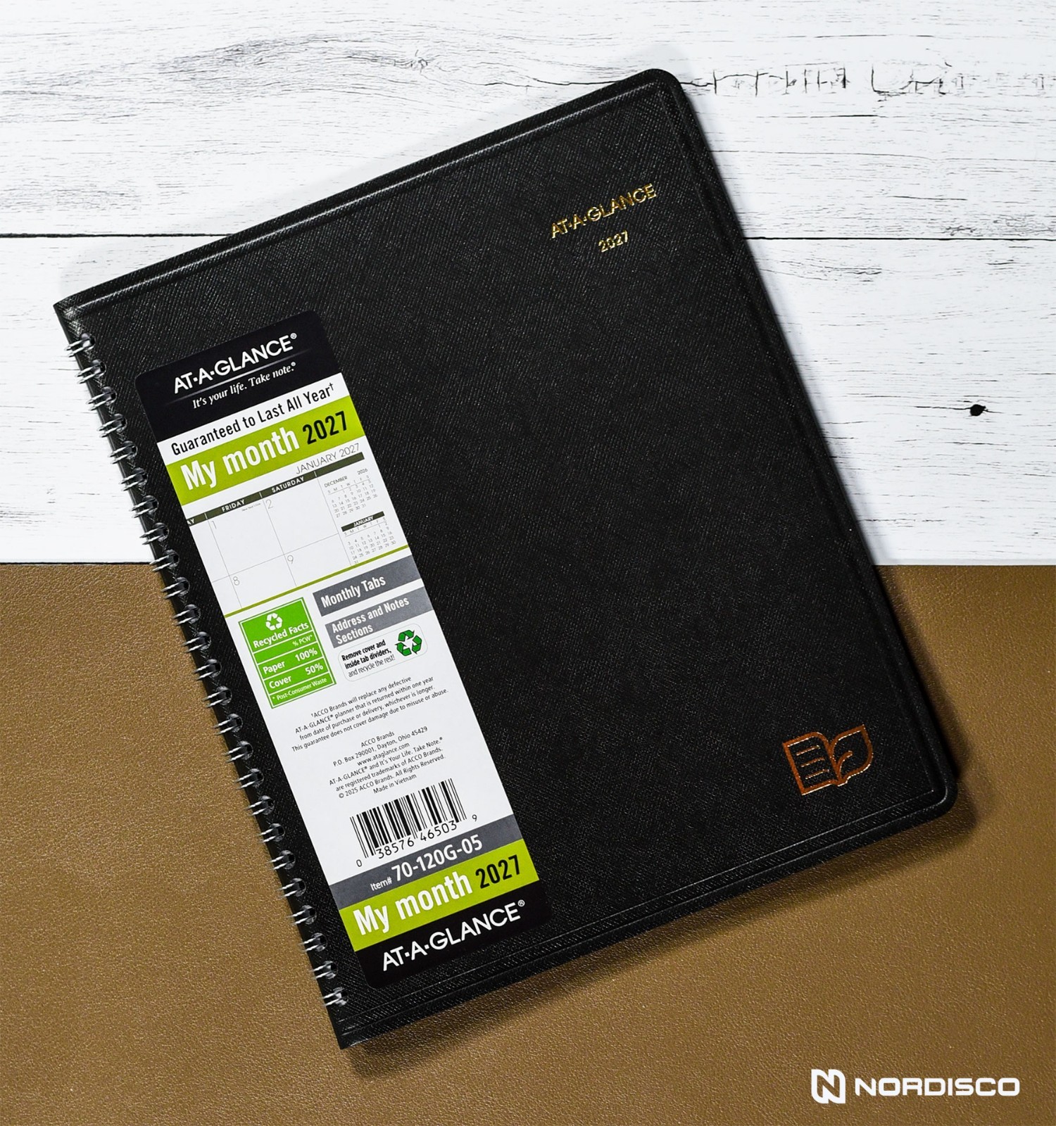 2026 At-A-Glance 70-120G-05 Monthly Planner, Recycled, 7 x 8-3/4″
