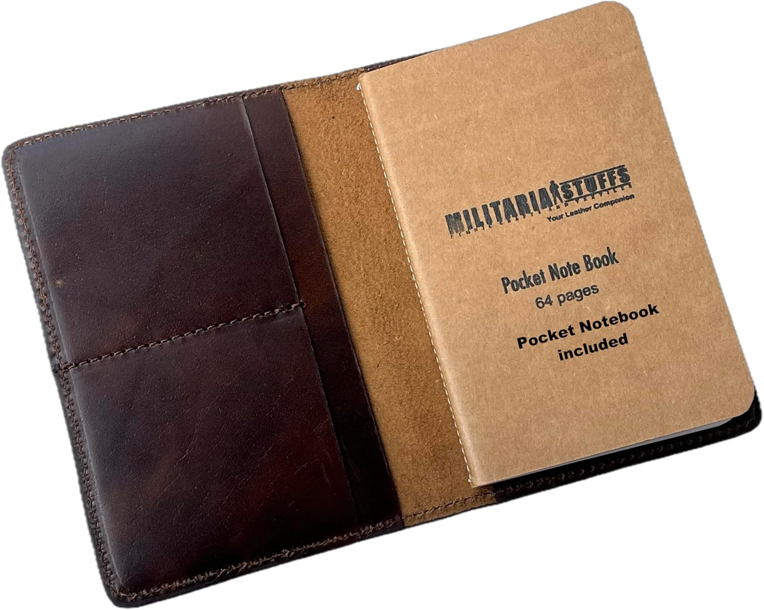 Handmade Vintage Leather Journal Cover – Field Notes & Moleskine Cahier Compatib