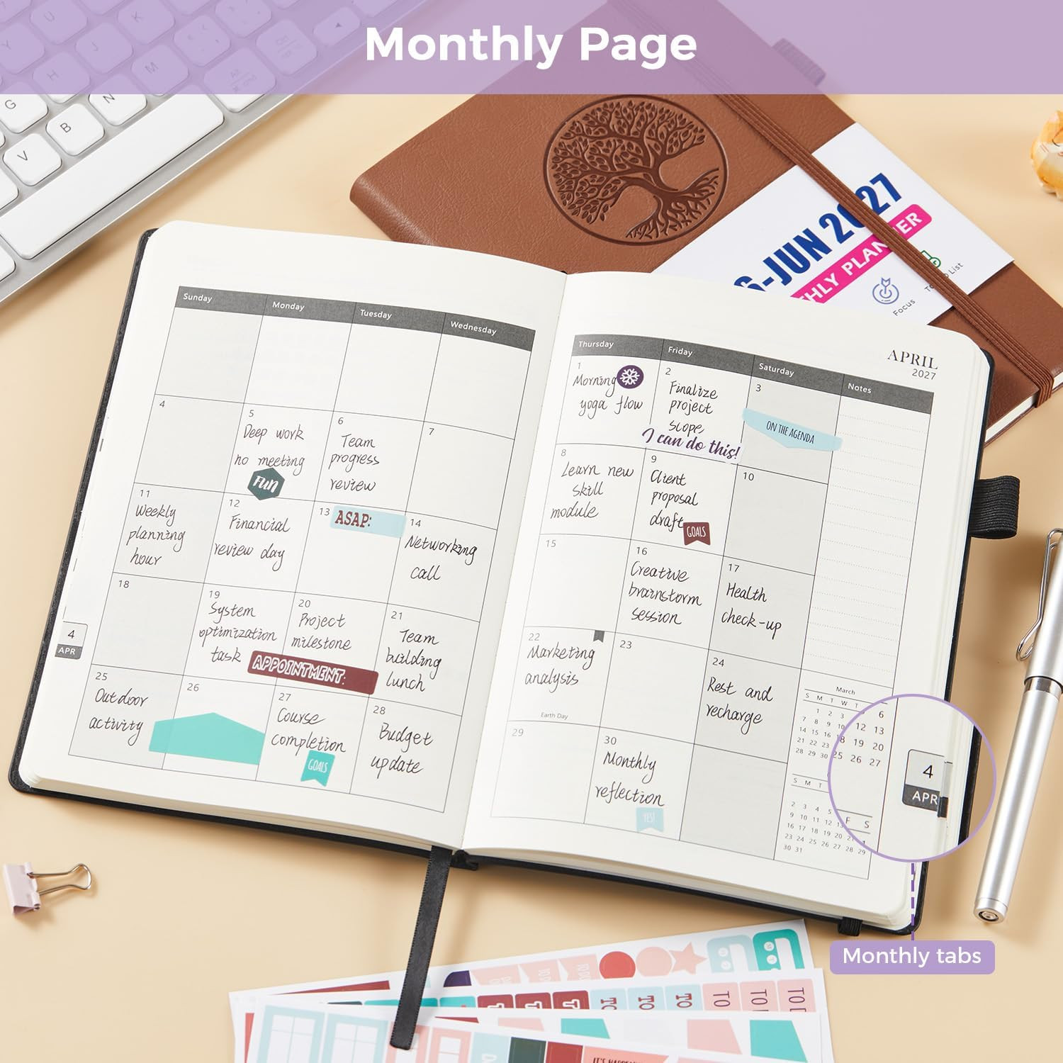 Academic Planner 2026-2027, July 2026 – June 2027 Weekly and Monthly Planner/Cal