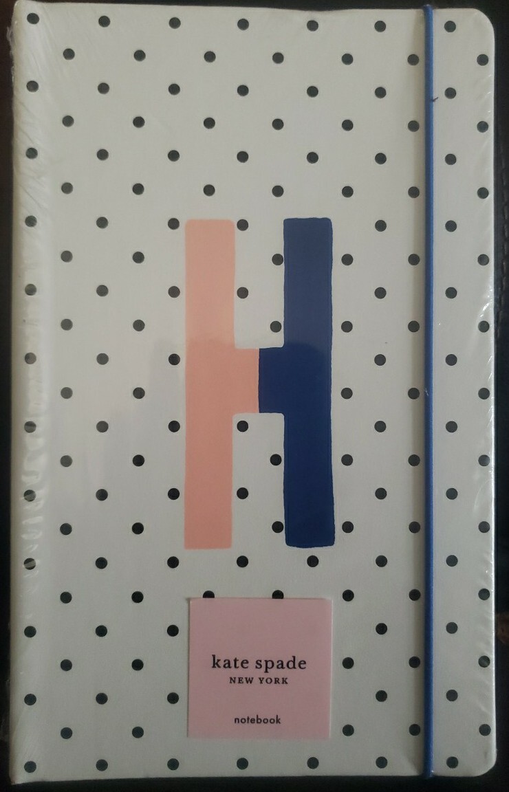 Kate Spade New York SPARKS OF JOY Take Note “H” Large Notebook 168 Lined Pages