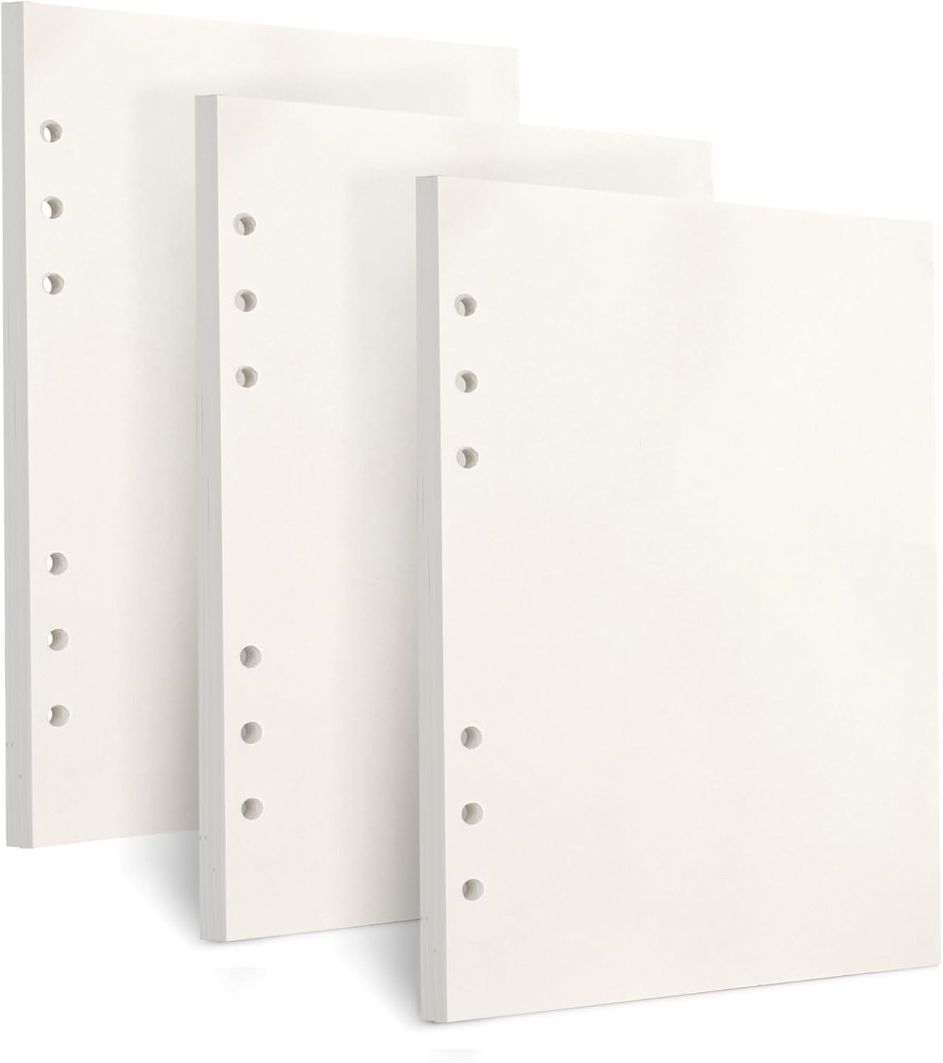 A5 Refill Paper, [3 Pack] 100GSM Thick 6 Hole Filler Inserts – 135 Sheets (270 P