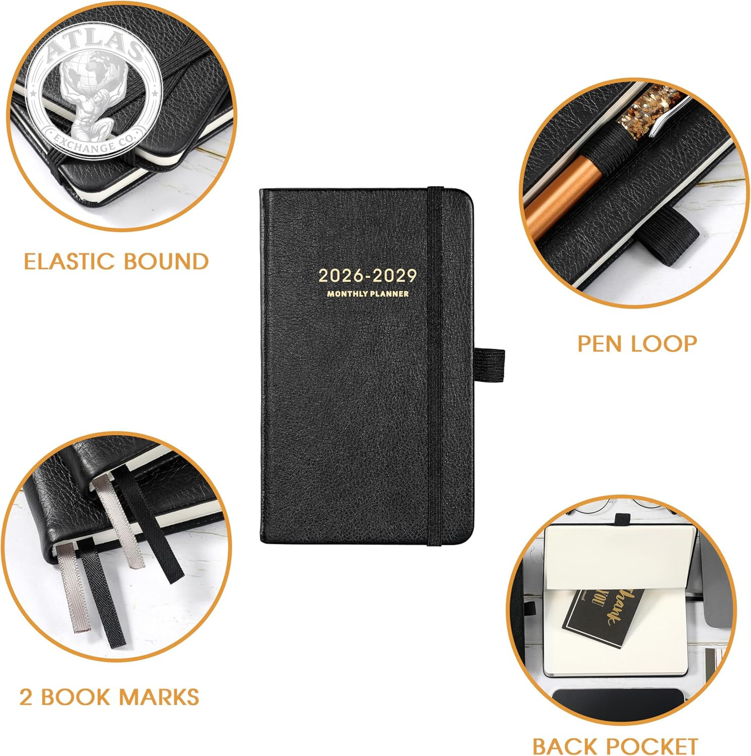 2026-2029 Pocket Planner – 3 Year Monthly Planner 2026-2029, Jul.2026 – Jun.2029
