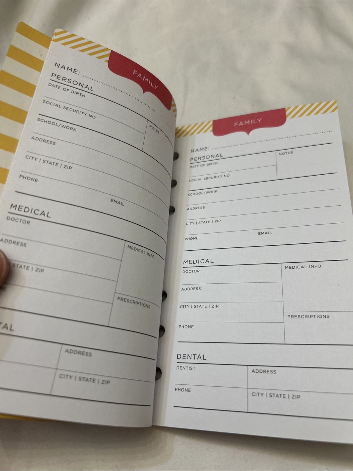 Recollections Day Planner 6 Ring Binder “Important” insert