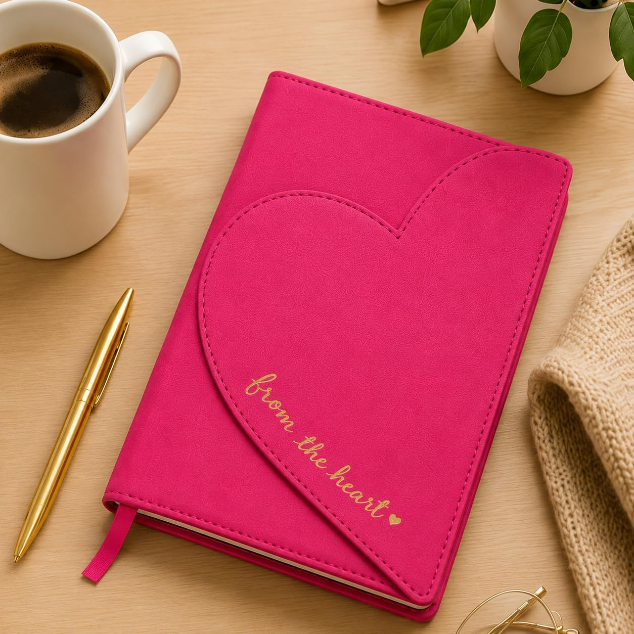 Eccolo Dayna Lee Love Journal & Notebook with Magnetic Heart Flap, 256 Acid-Free
