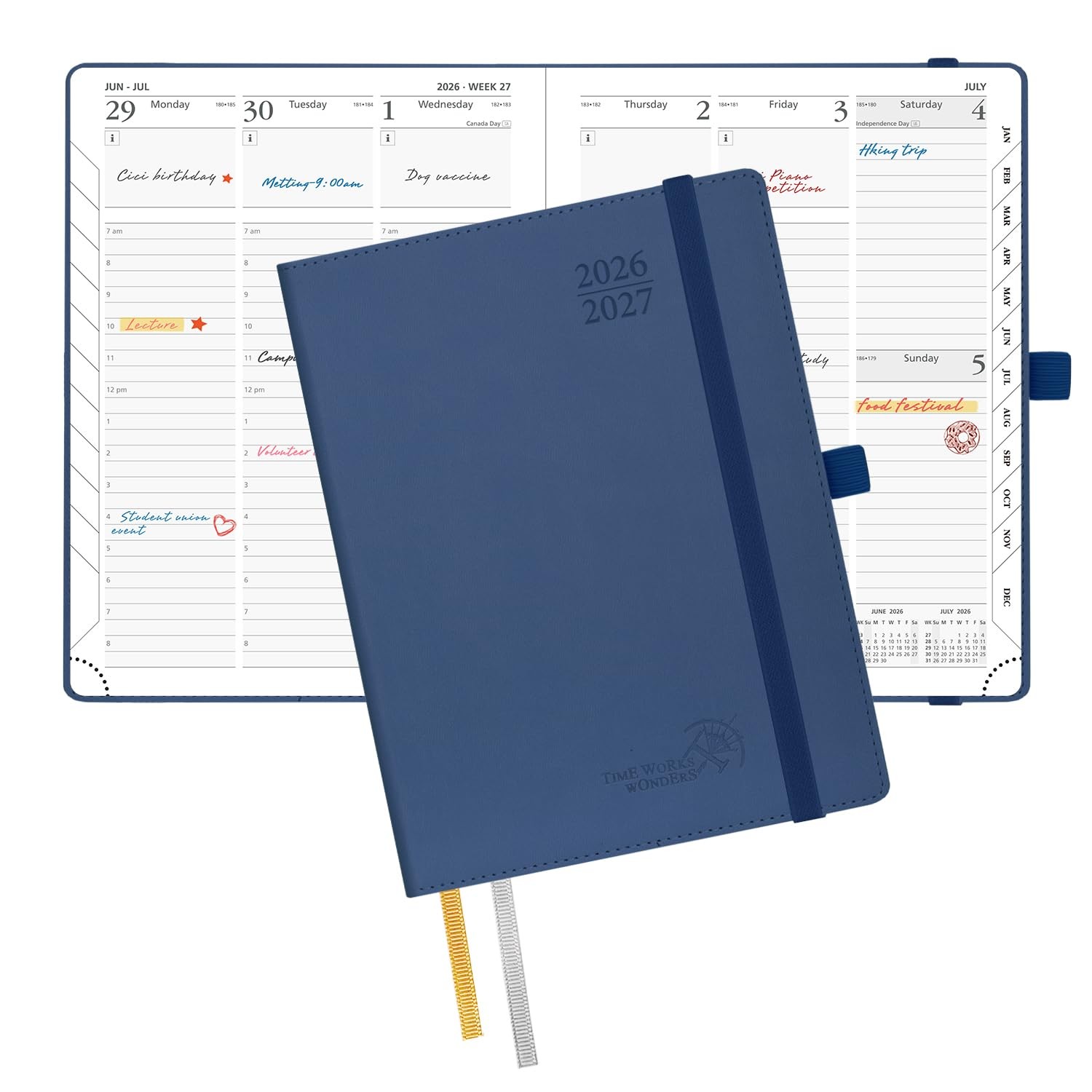 Planner 2026-2027, 6.5″ x 8.5″, Academic Planner 2026-2027 Weekly and Monthly…