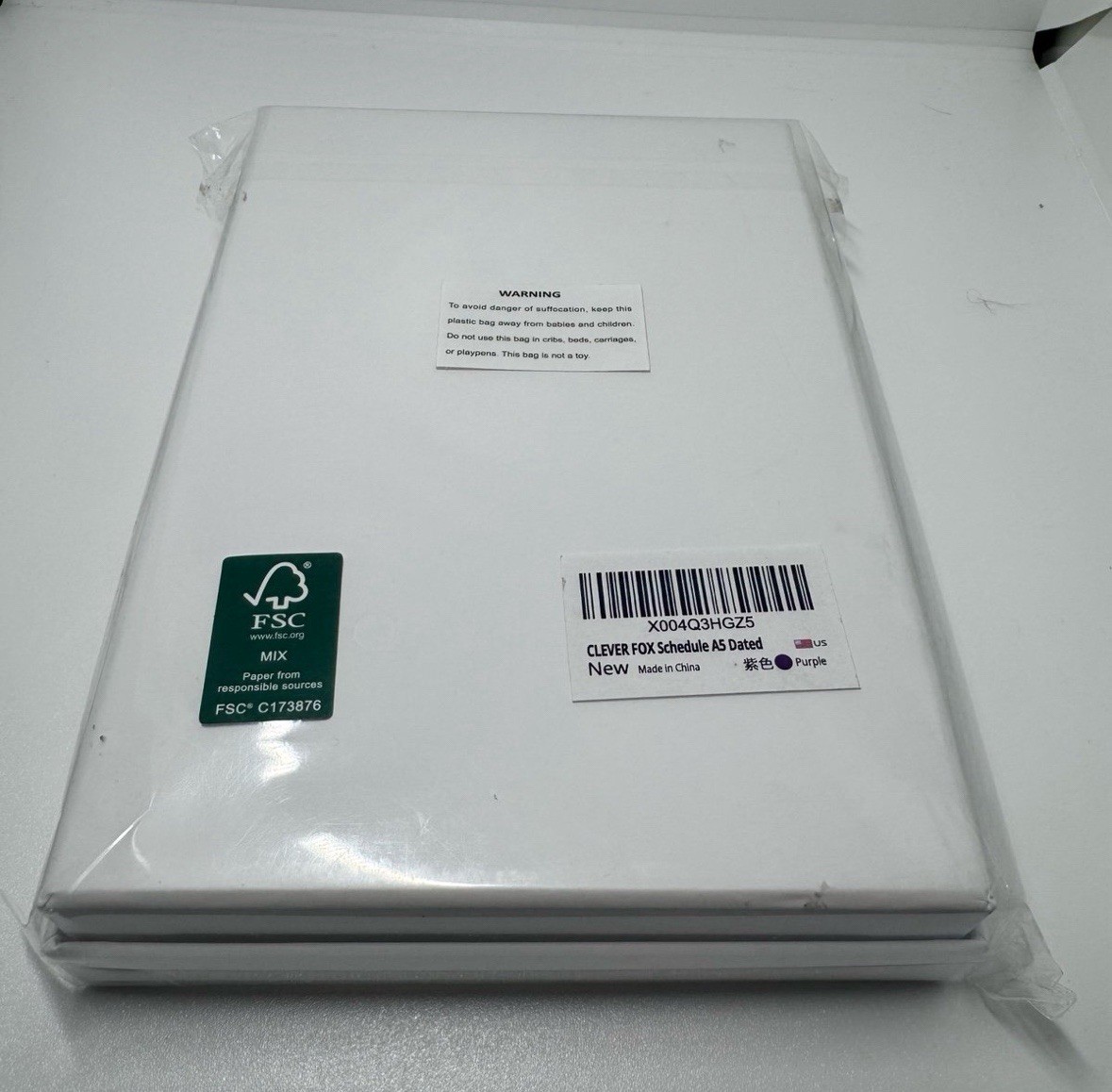 Clever Fox | Dated Hourly Weekly Planner 2026 | A5 5.8”x8.3” | Purple | SEALED