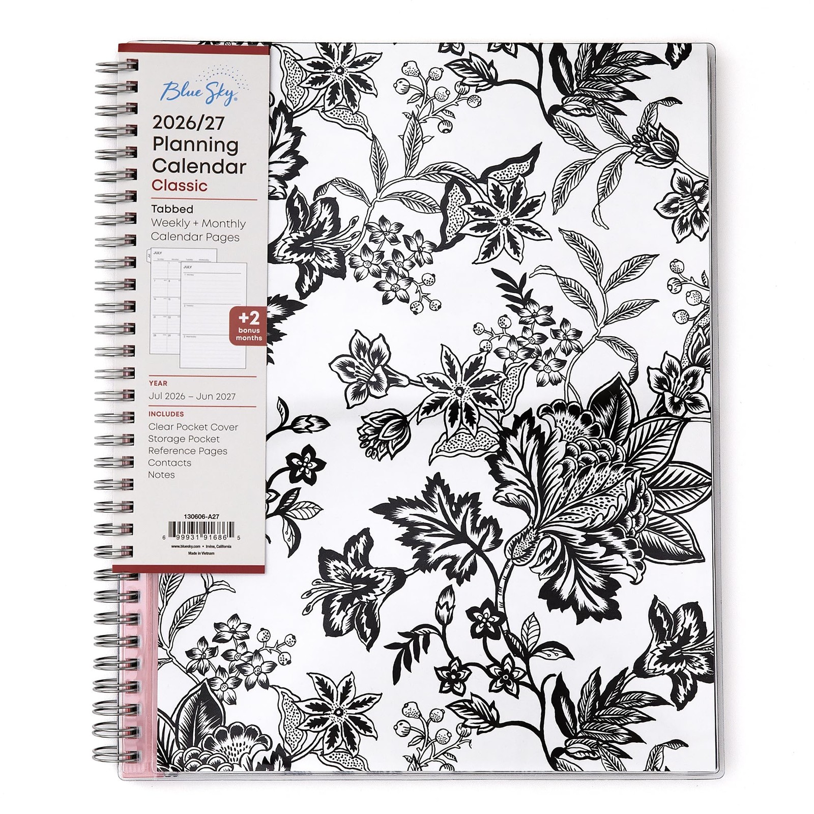Blue Sky 2026-2027 Weekly and Monthly Academic 8.5″ x 11″, Analeis- 2026/2027