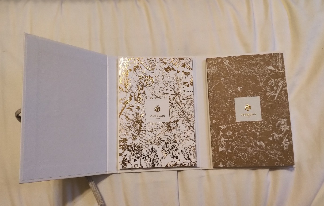 NIB GUERLAIN PARIS PORTFOLIO SET X 2 UNLINED BLANK NOTEBOOKS JOURNALS DIARIES