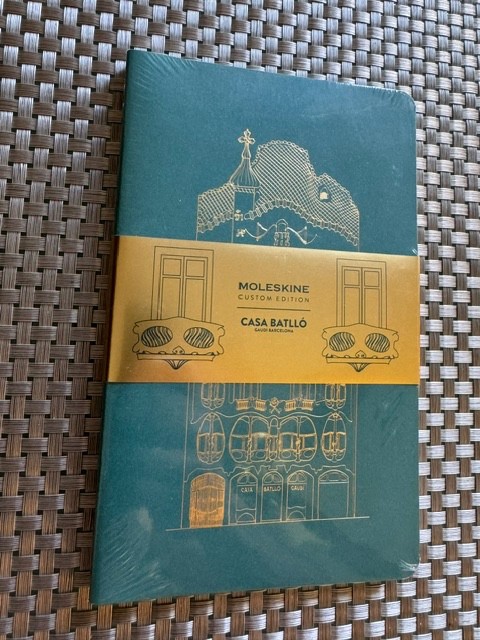 NEW Moleskine custom edition casa batlo SET OF 2 PLAIN JOURNALS, SEALED