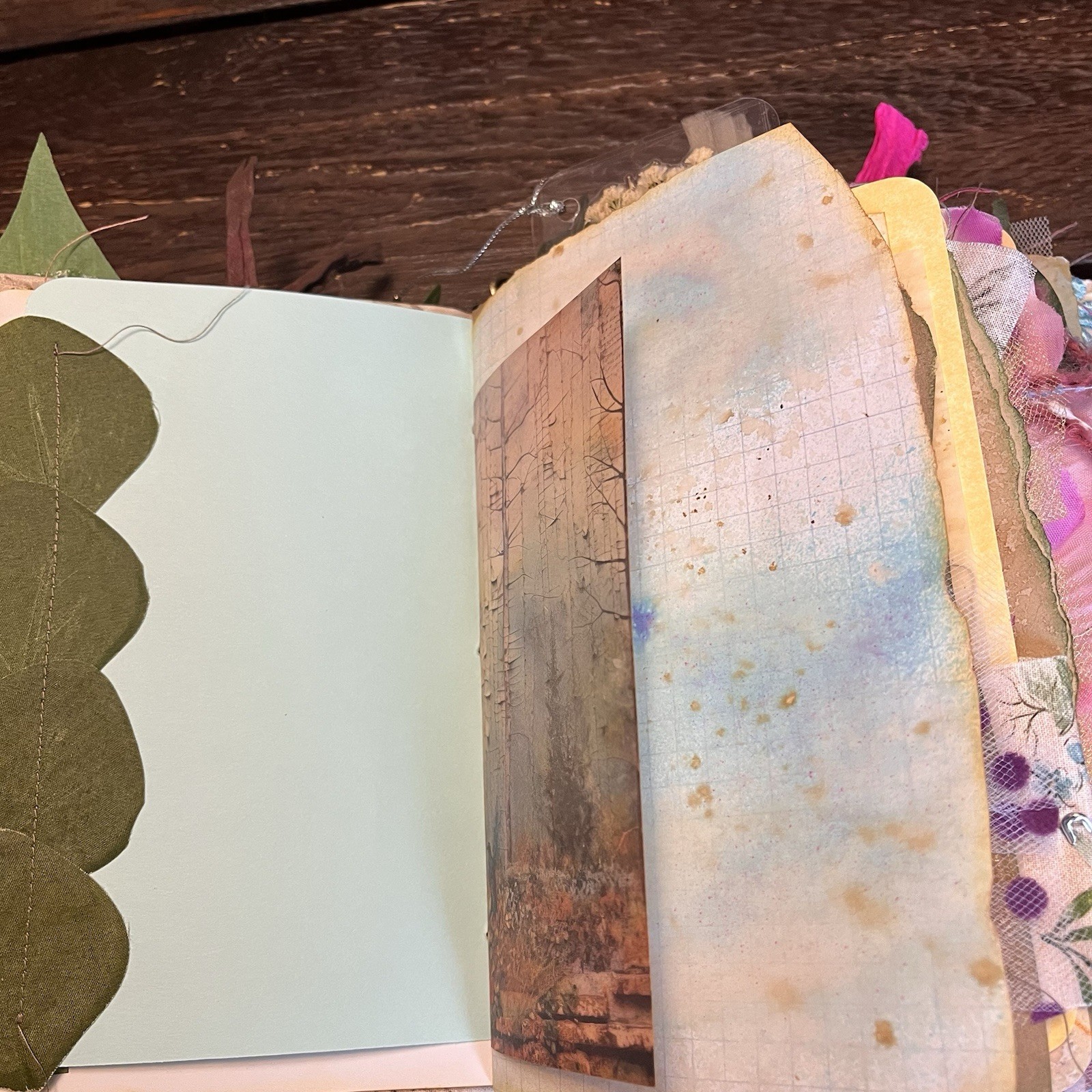Fairy Junk Journal Grungy Floral Woodland Forest Boho Softcover 3 Signatures