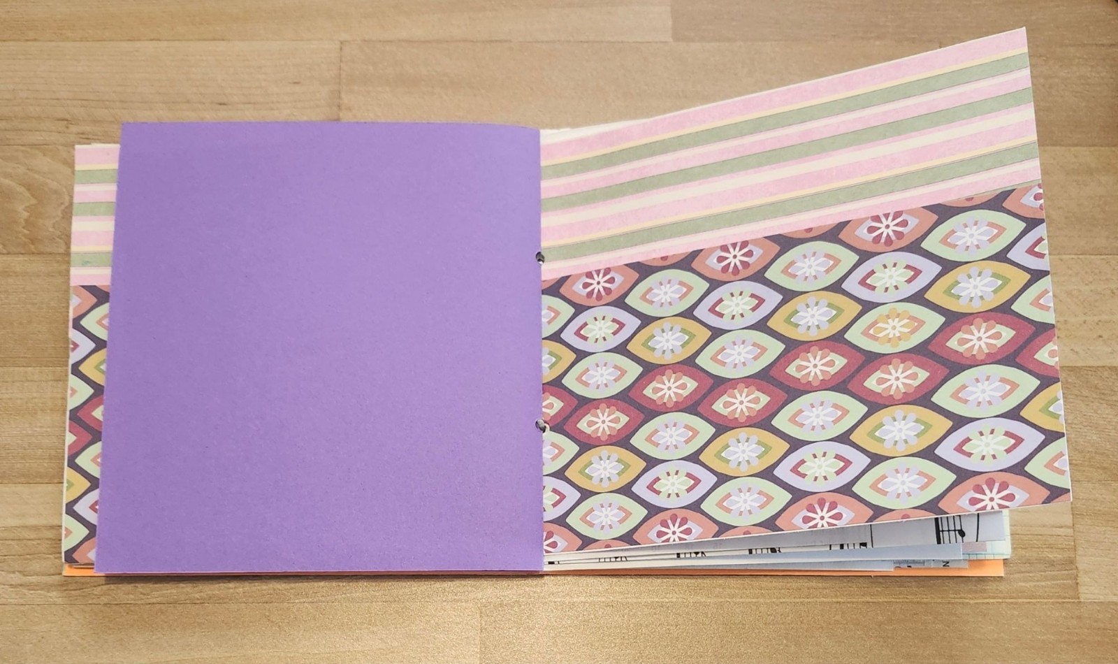 Colorful Floral Junk Journal Handmade 96 pages