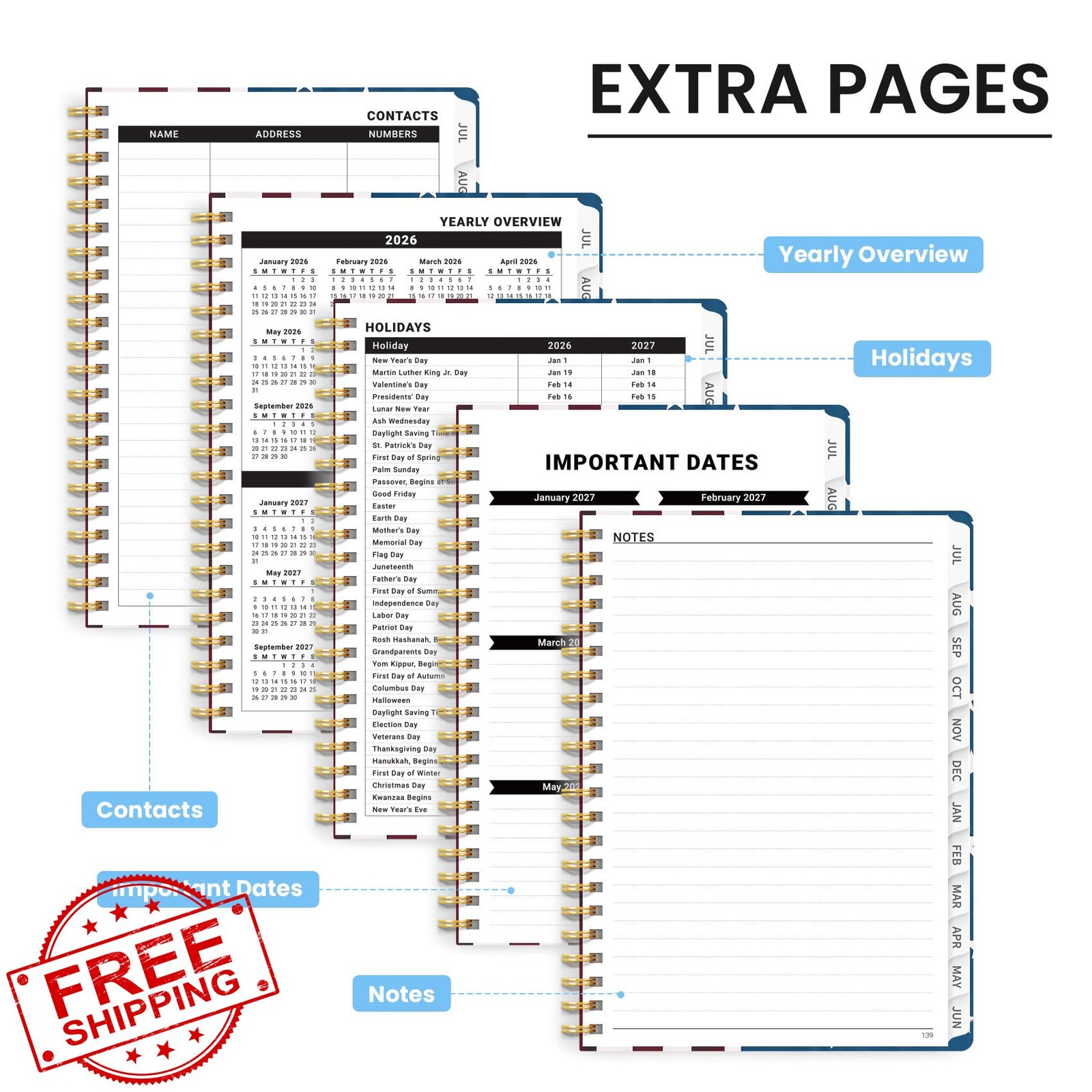 ZOTIA A5 Planner 6.3″x8.5″ P-Star Riders